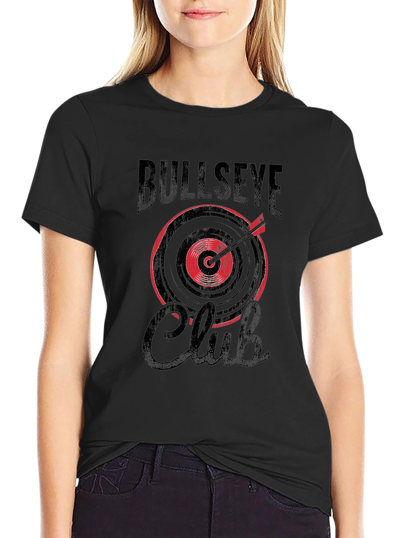Bullseye Club Graphic Tee - Cool Target Design T-Shirt