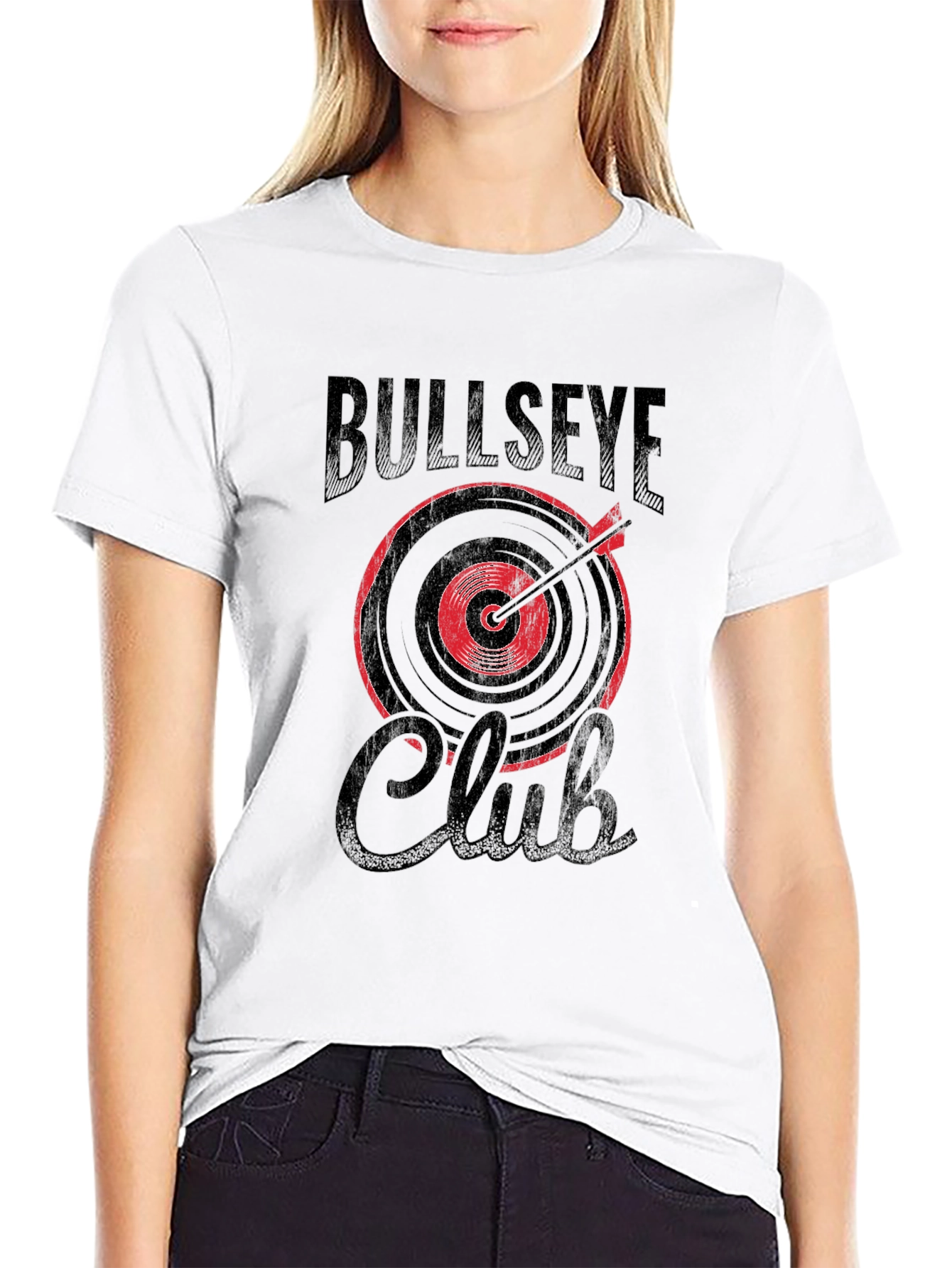 Bullseye Club Graphic Tee - Cool Target Design T-Shirt