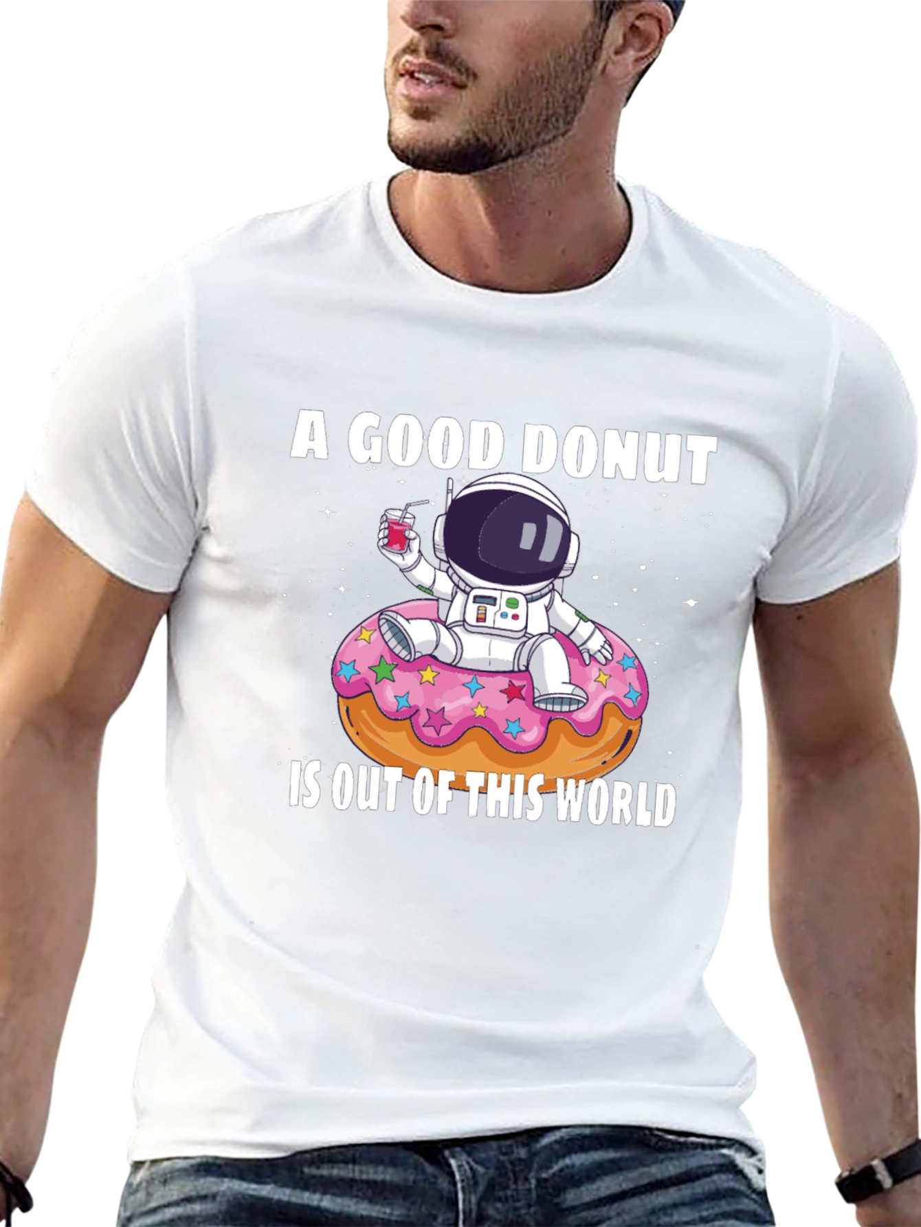 A Good Donut T-Shirt - Astronaut Design