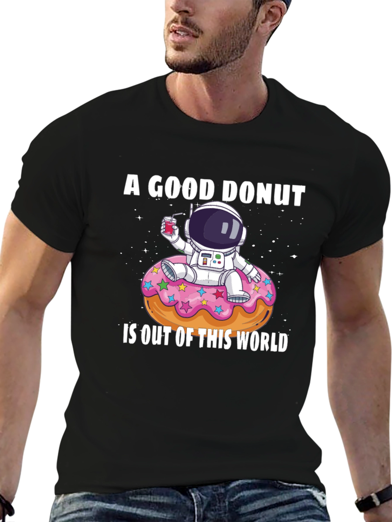 A Good Donut T-Shirt - Astronaut Design
