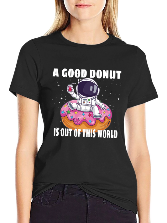 A Good Donut T-Shirt - Astronaut Design