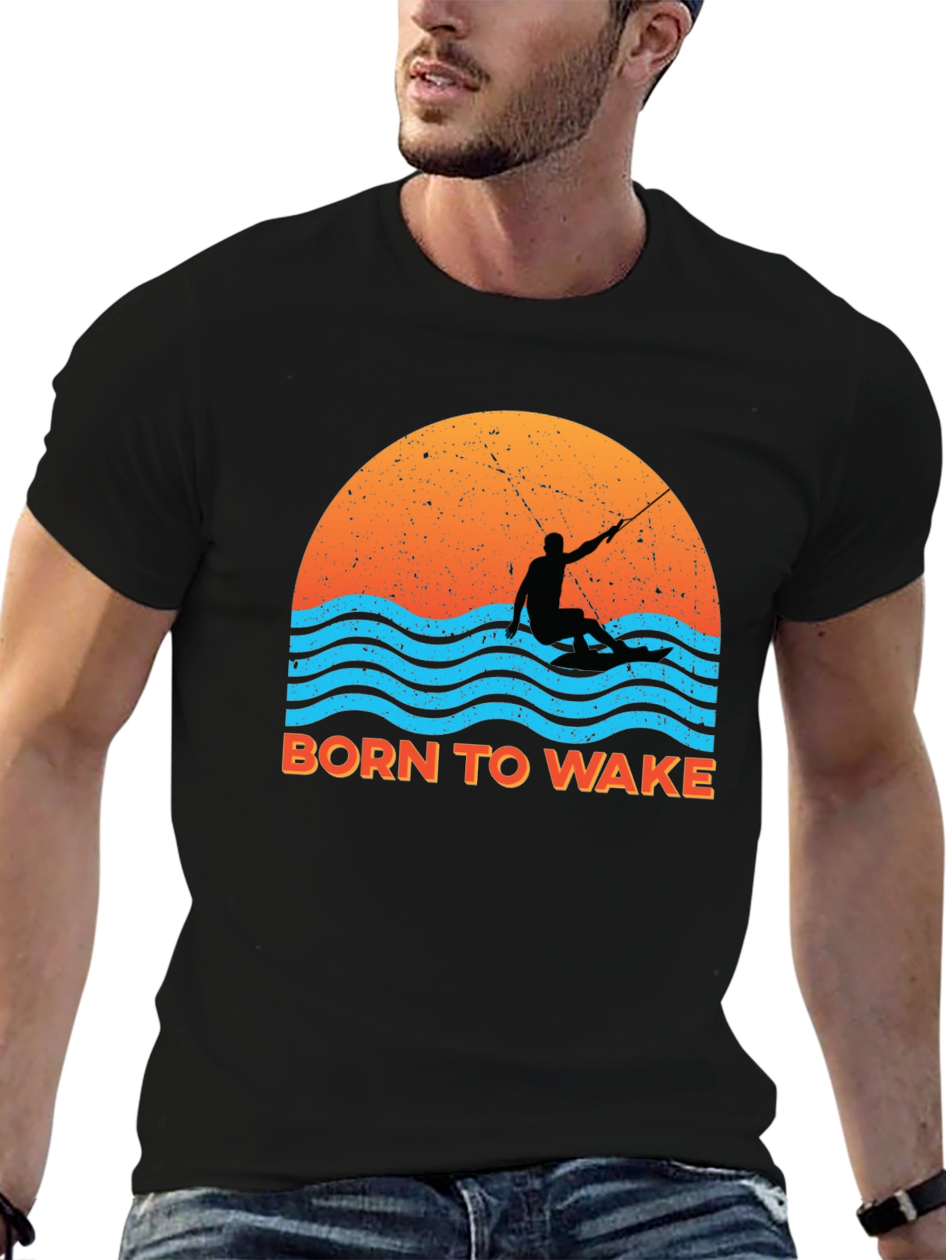 Born to Wake Surfing Graphic Tee