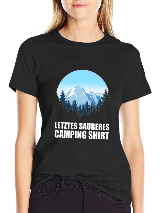 Last Clean Camping Shirt - Mountain Graphic Tee