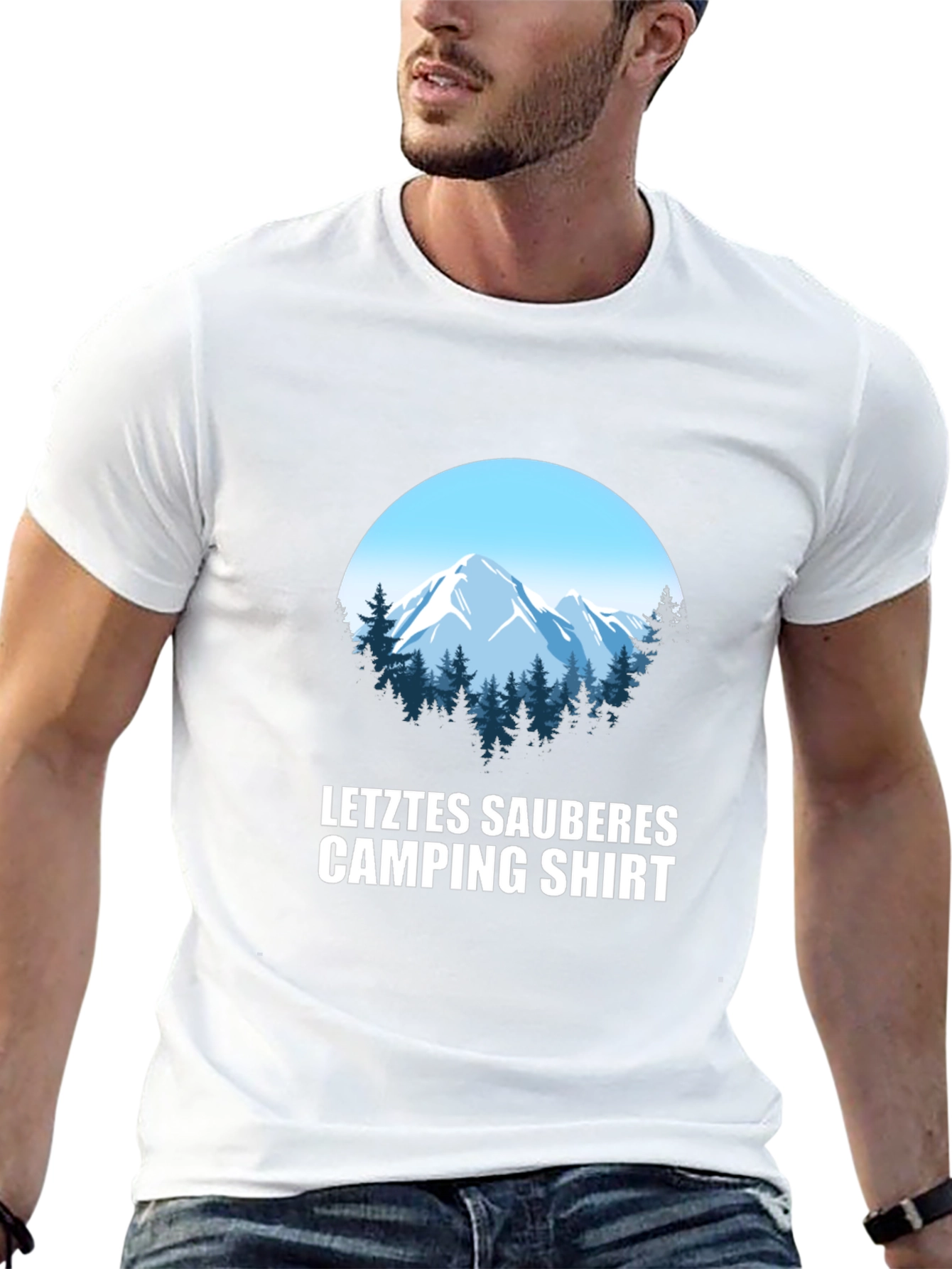 Last Clean Camping Shirt - Mountain Graphic Tee