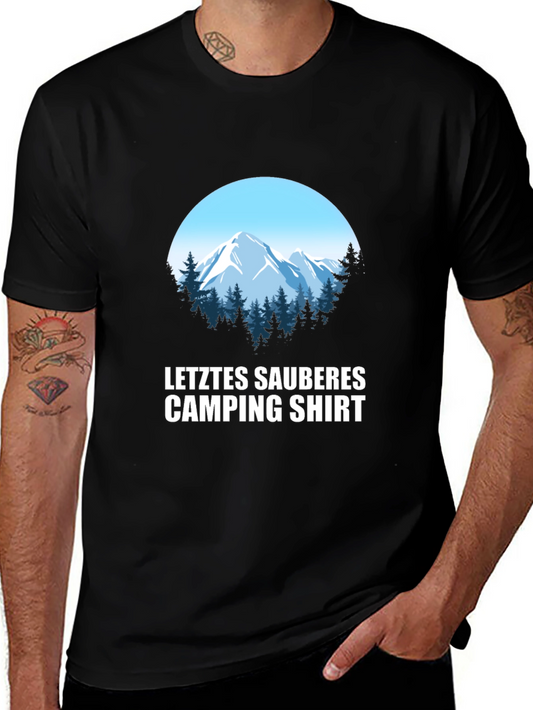 Last Clean Camping Shirt - Mountain Graphic Tee