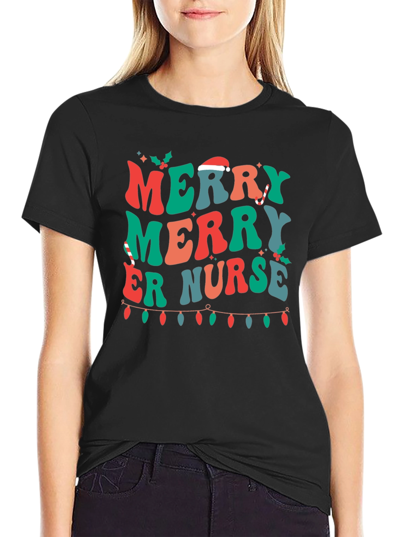 Merry ER Nurse Christmas T-Shirt