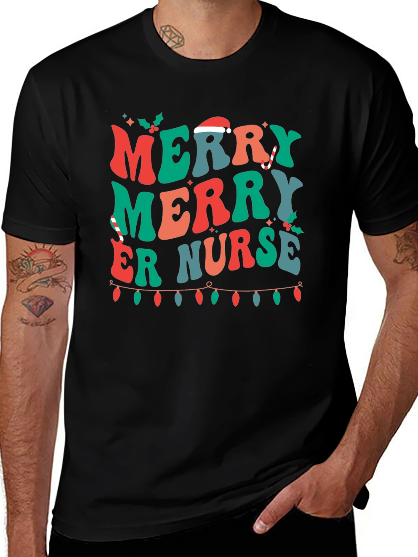 Merry ER Nurse Christmas T-Shirt
