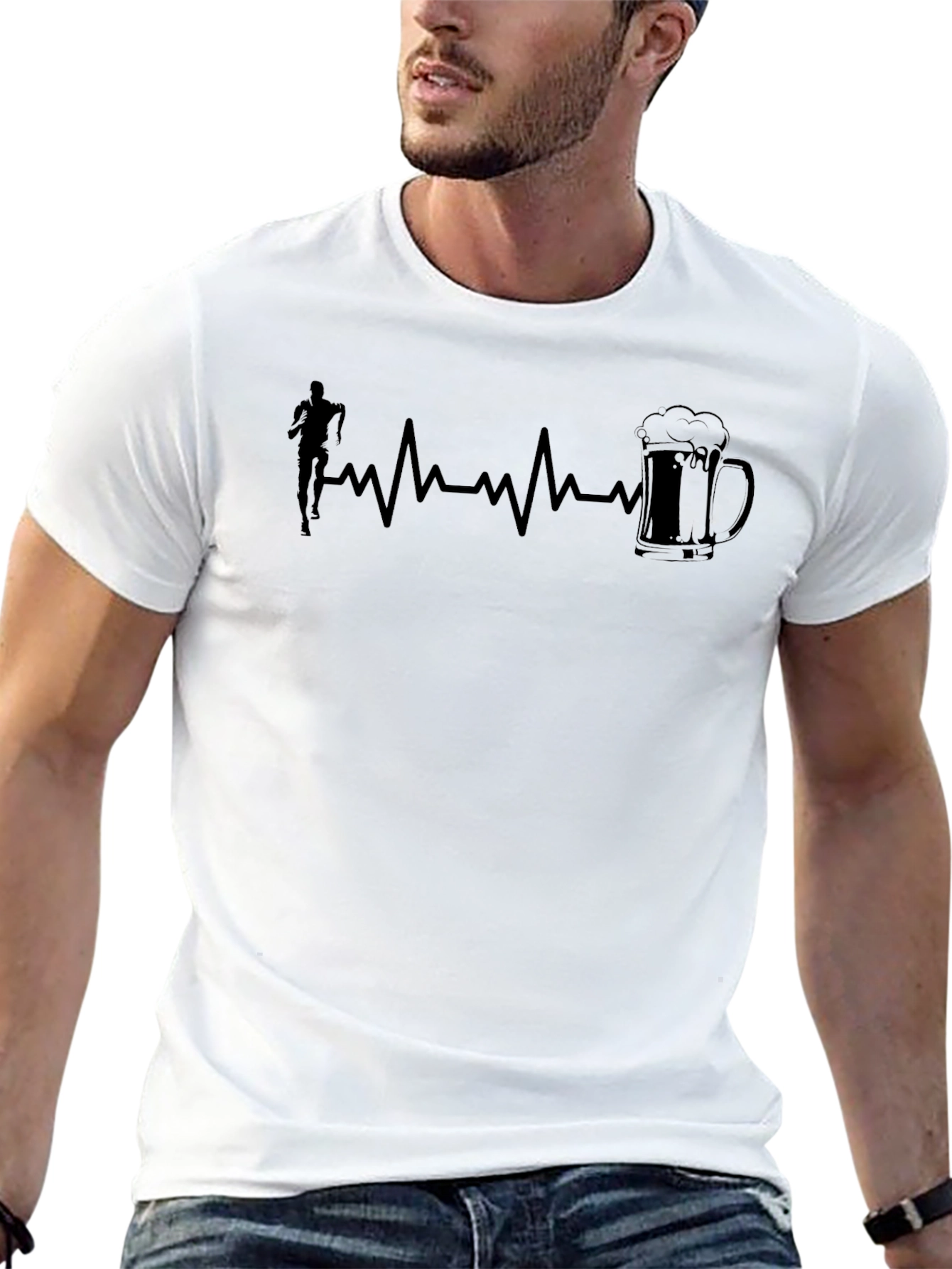 Runners Heartbeat Beer T-Shirt