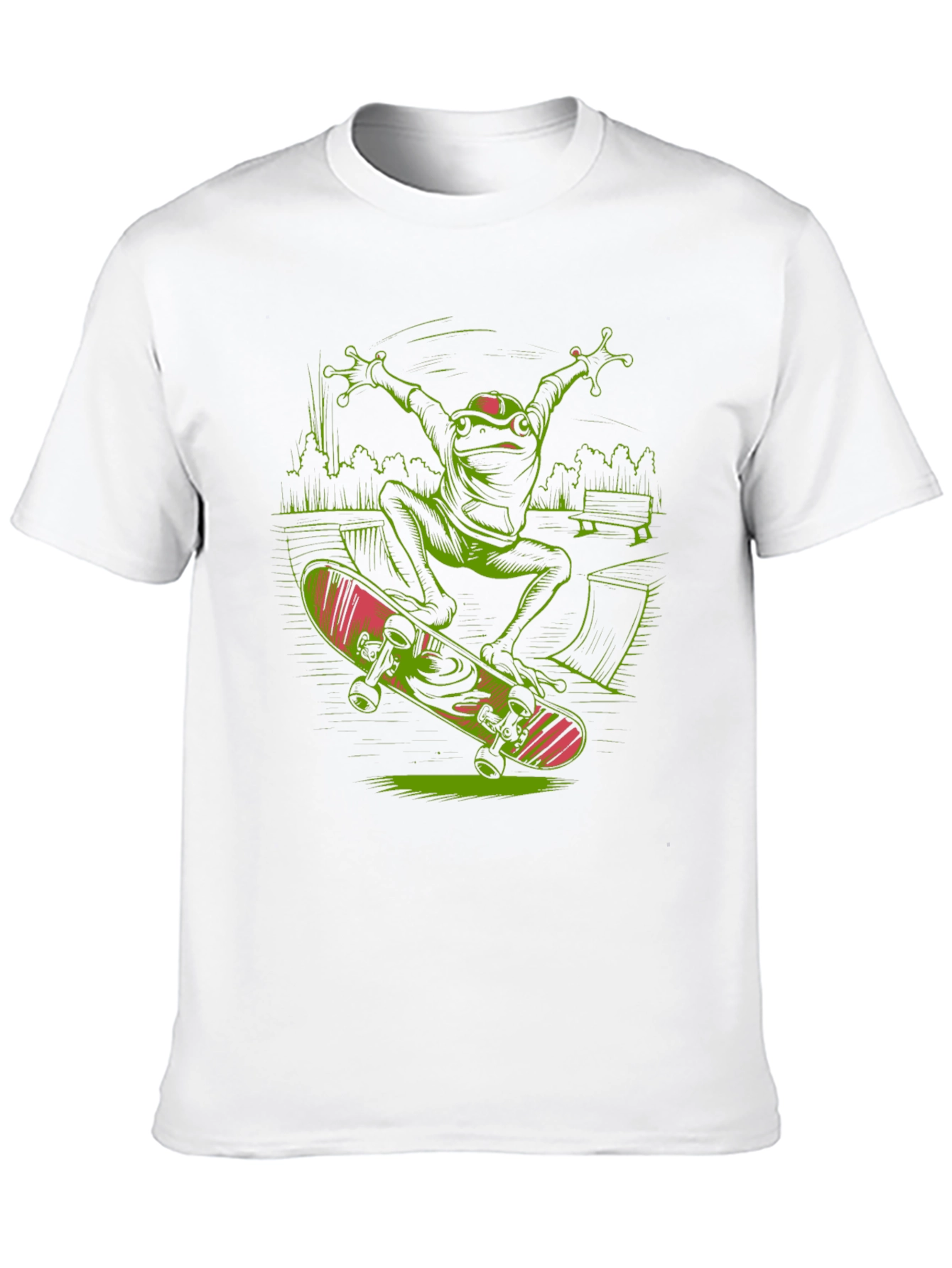 Frog Skateboard T-Shirt - Radical Reptile Style