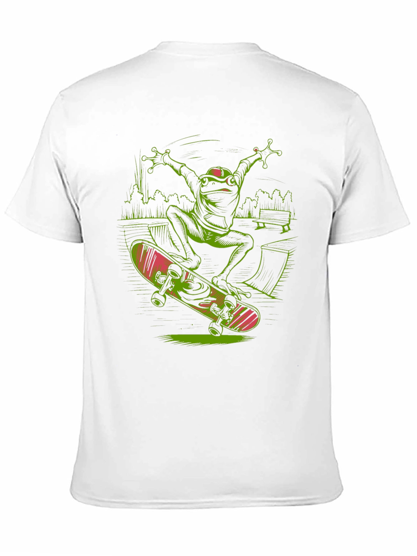 Frog Skateboard T-Shirt - Radical Reptile Style