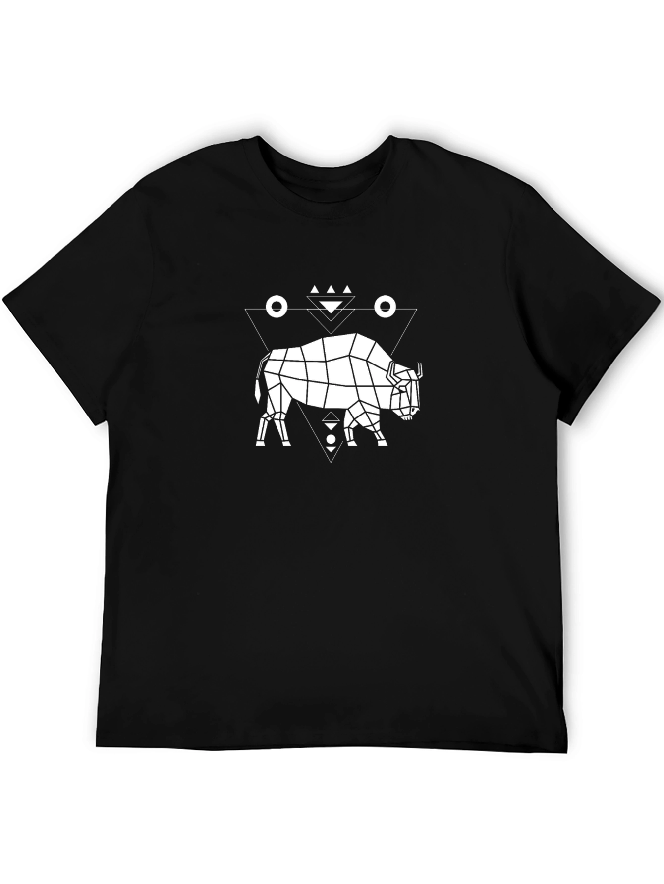 Geometric Buffalo T-Shirt - Modern Graphic Tee