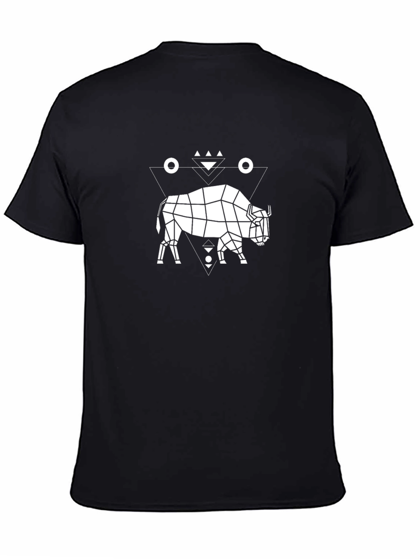 Geometric Buffalo T-Shirt - Modern Graphic Tee
