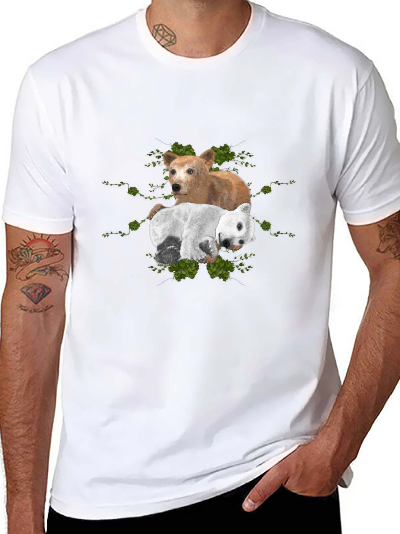 Dog and Bear Graphic Tee