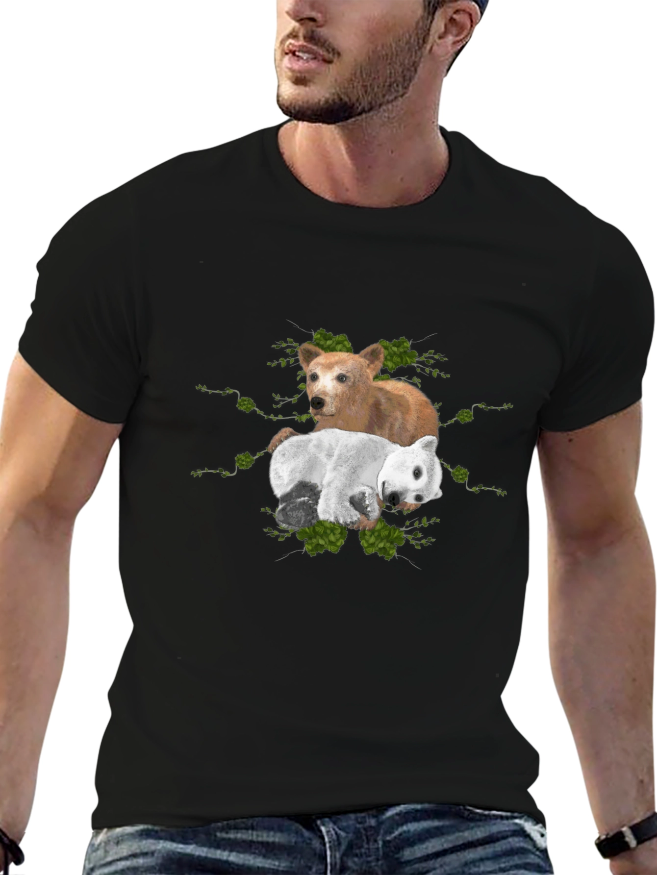 Dog and Bear Graphic Tee