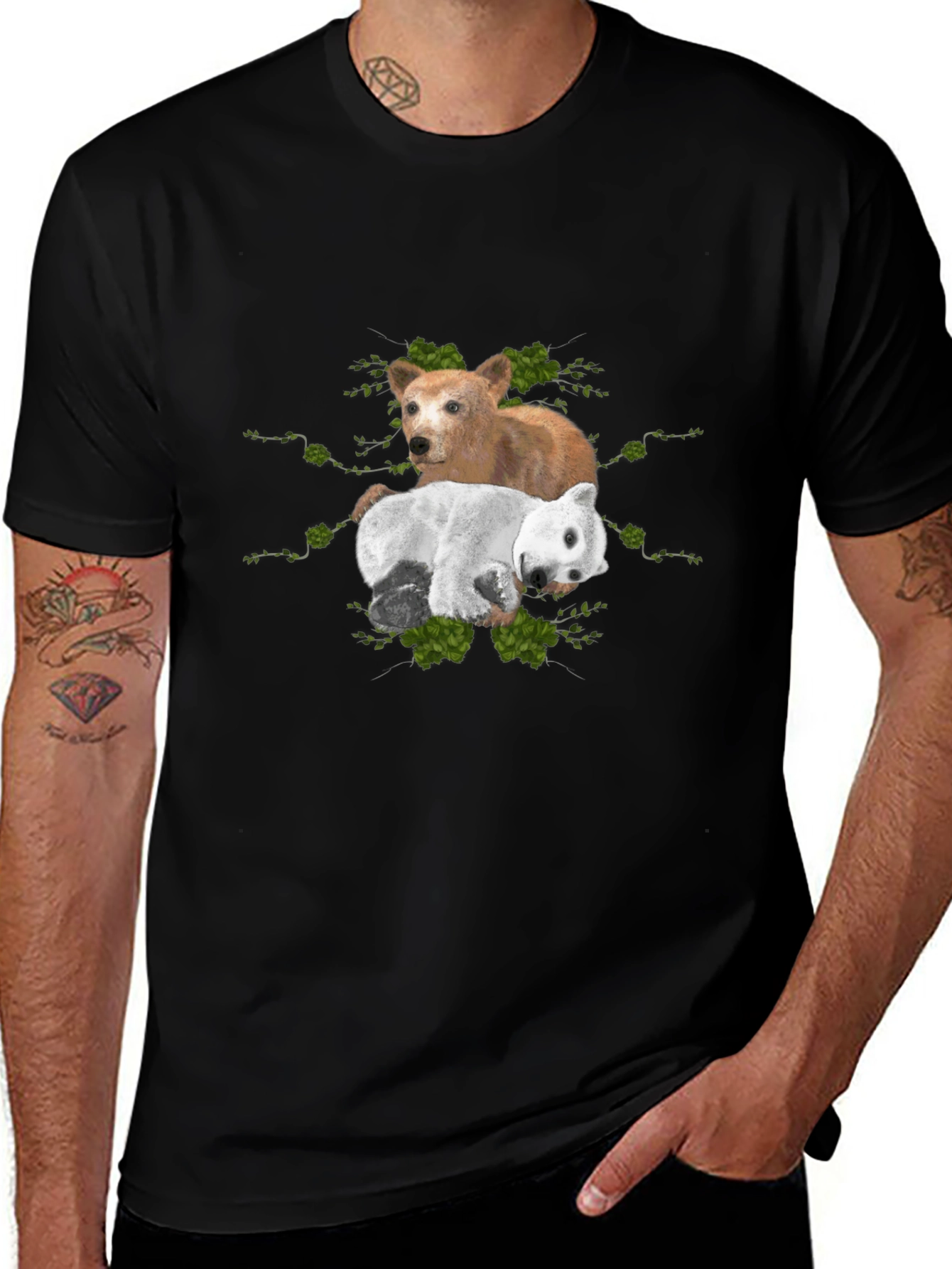 Dog and Bear Graphic Tee