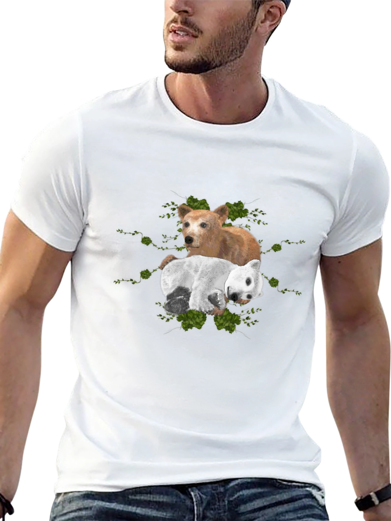 Dog and Bear Graphic Tee