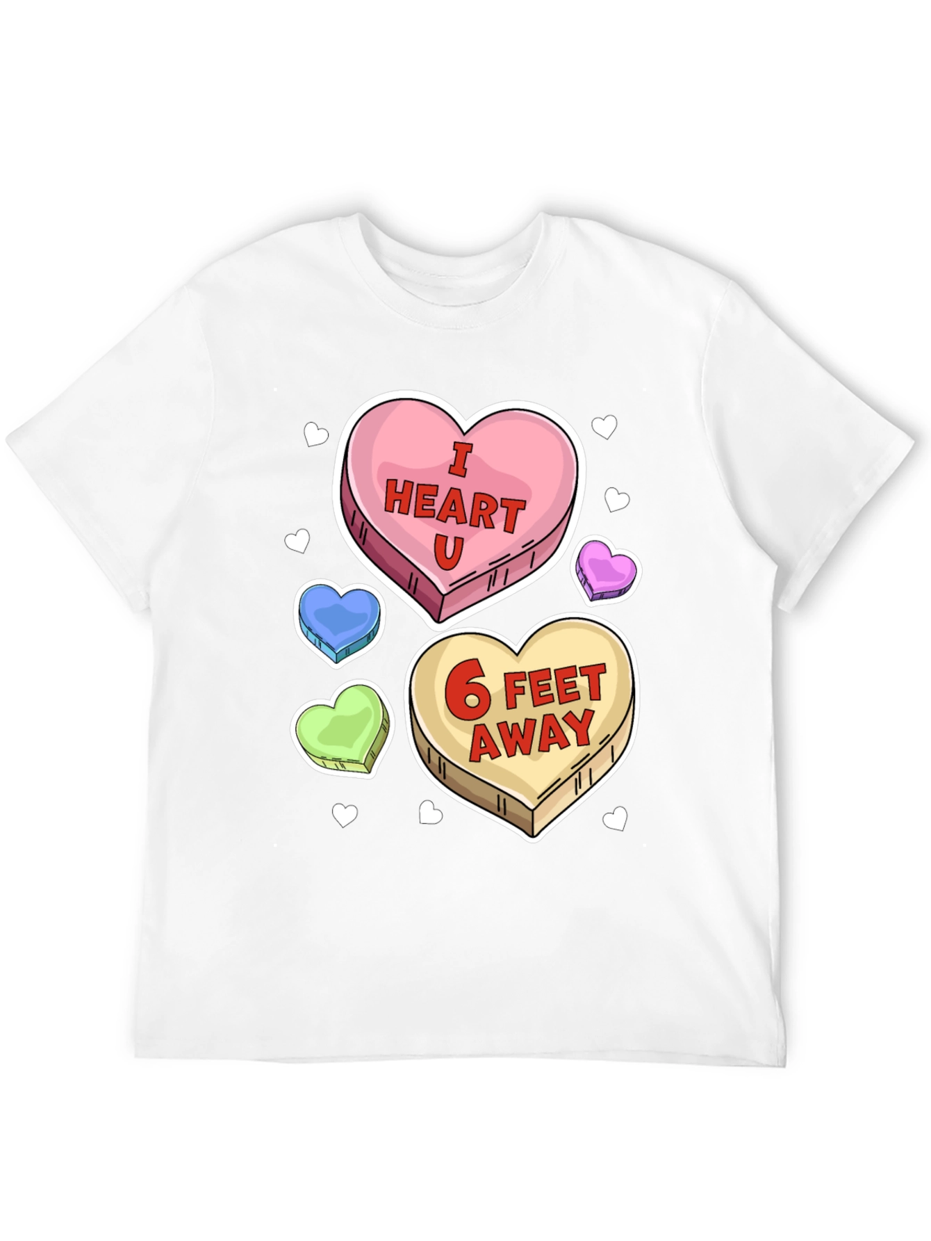 I Heart U 6 Feet Away T-Shirt