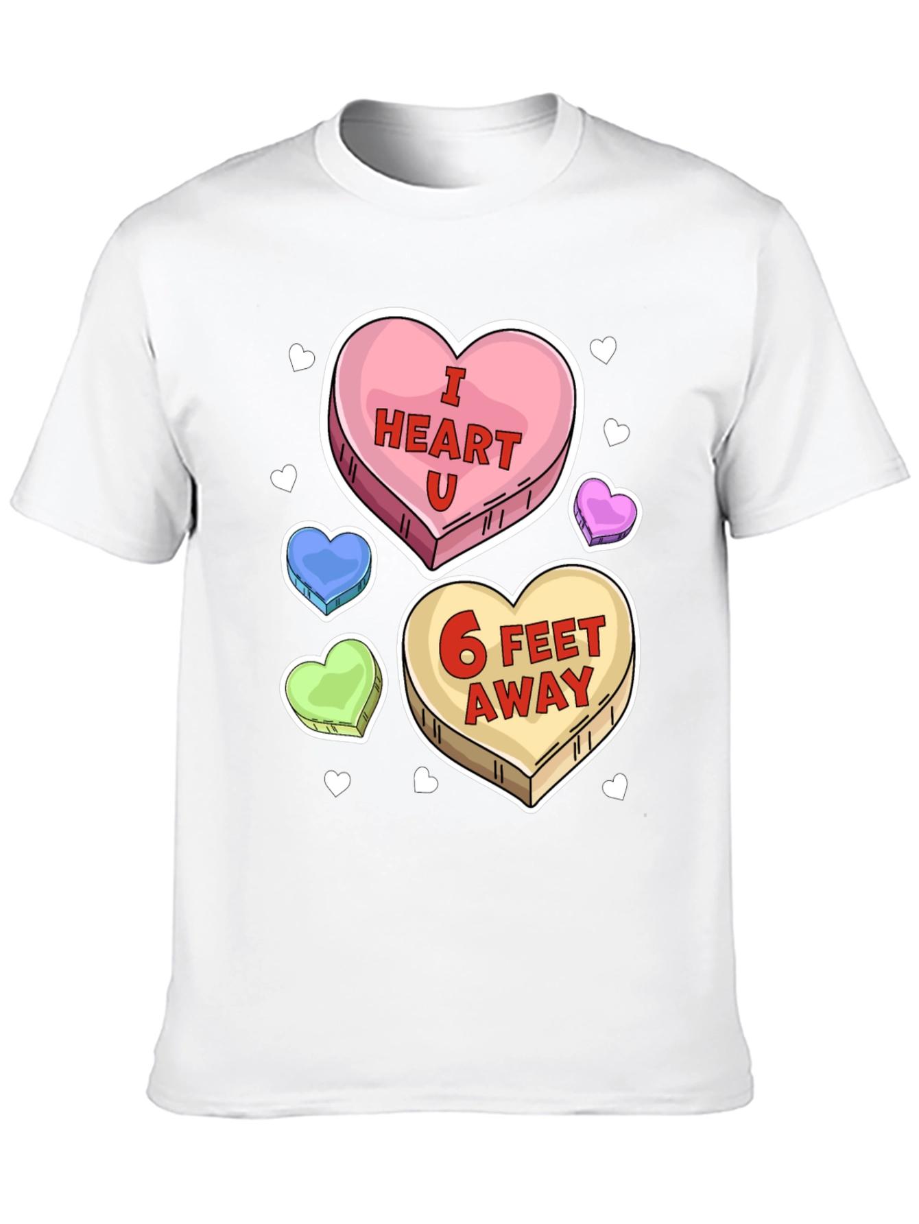 I Heart U 6 Feet Away T-Shirt