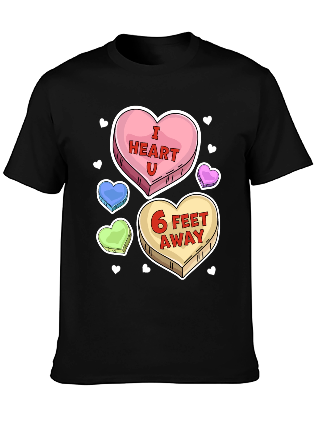 I Heart U 6 Feet Away T-Shirt