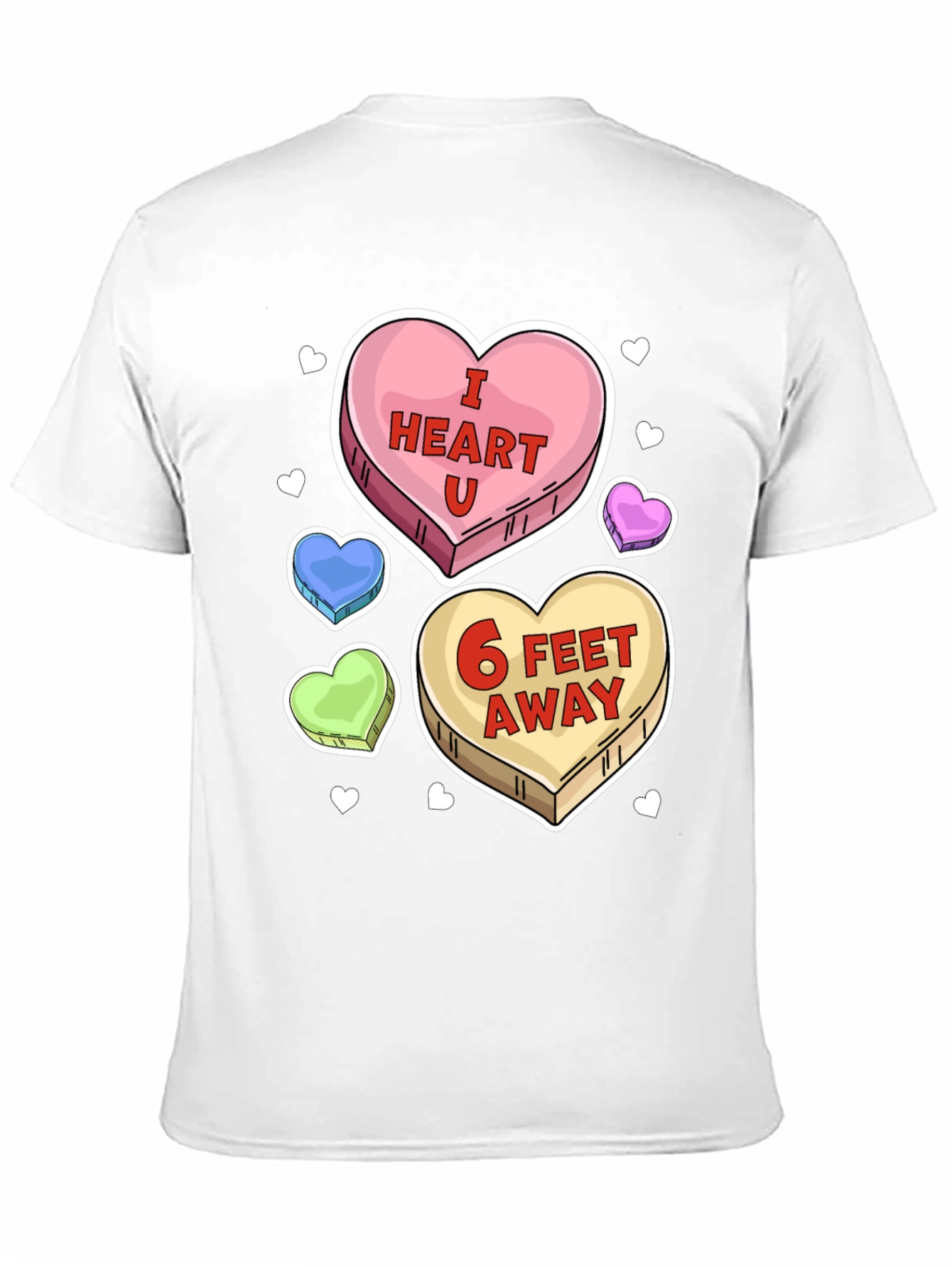 I Heart U 6 Feet Away T-Shirt