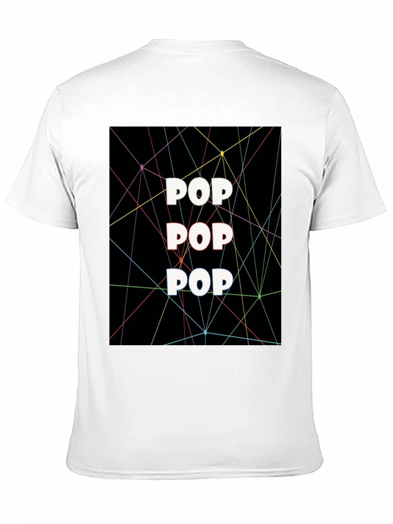 Pop Art Graphic Tee - Black Cotton T-Shirt