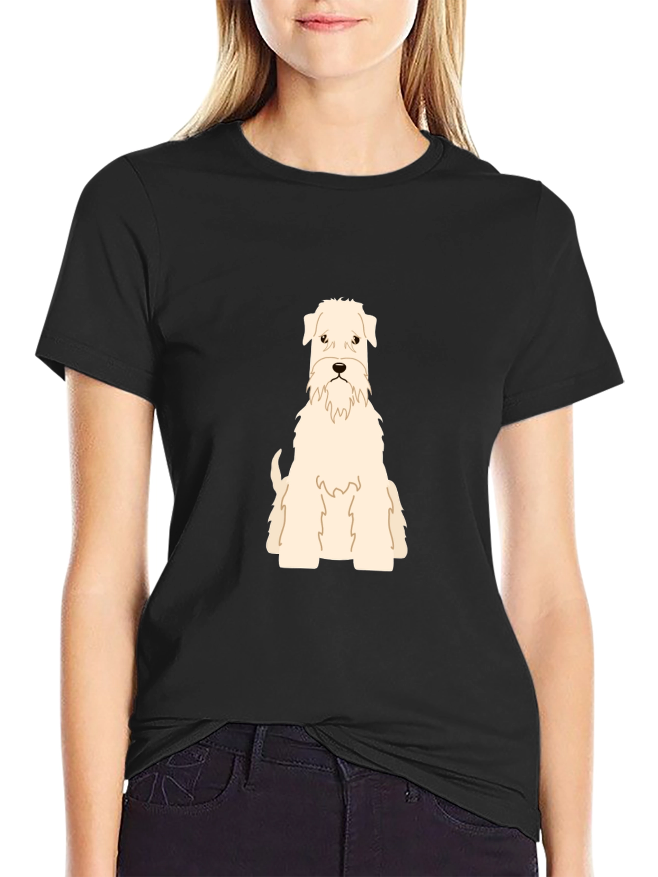 Dog Breed Graphic T-Shirt - Black Cotton Tee