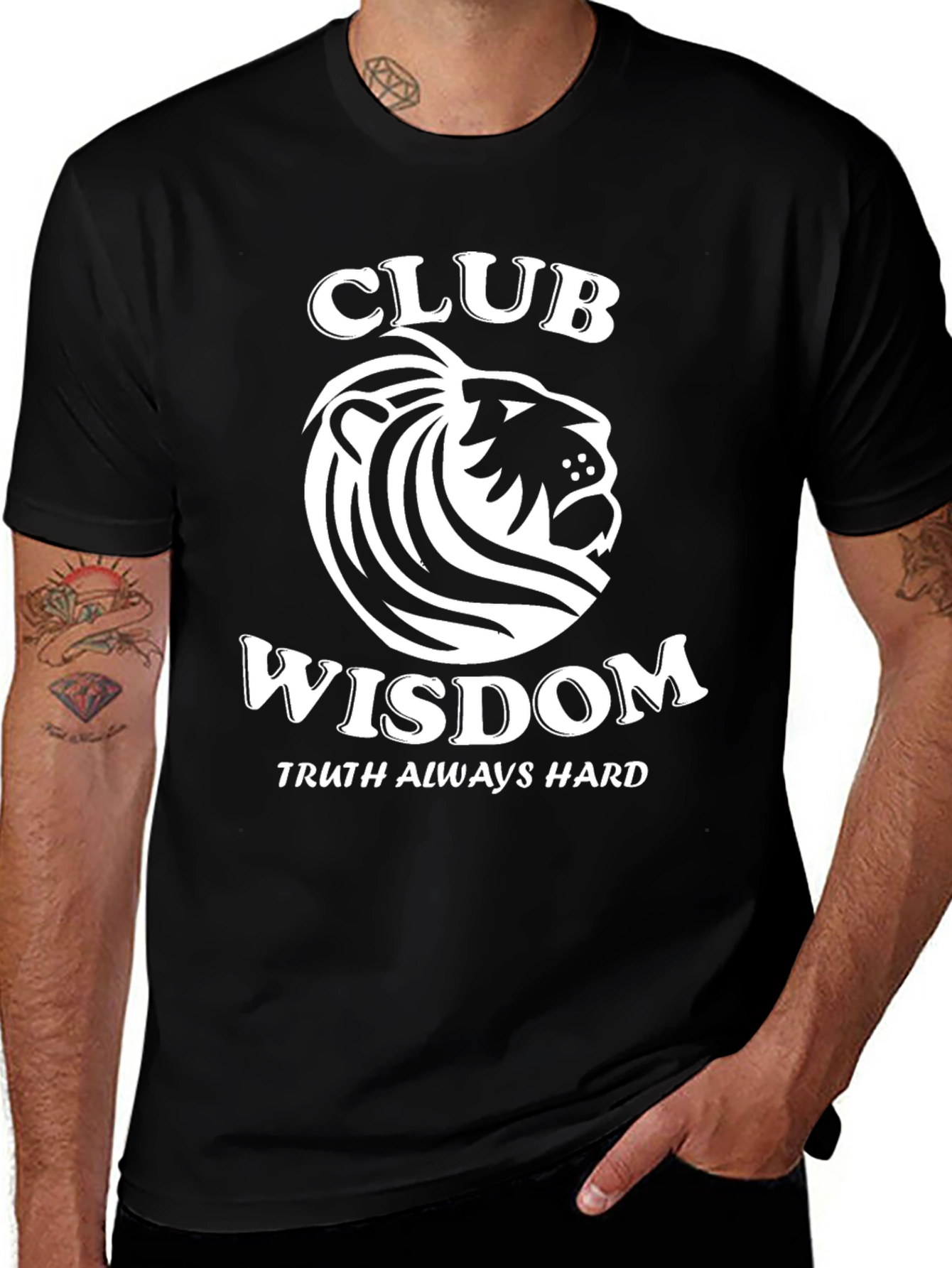 Club Wisdom T-Shirt: Truth Always Hard - Black Tee