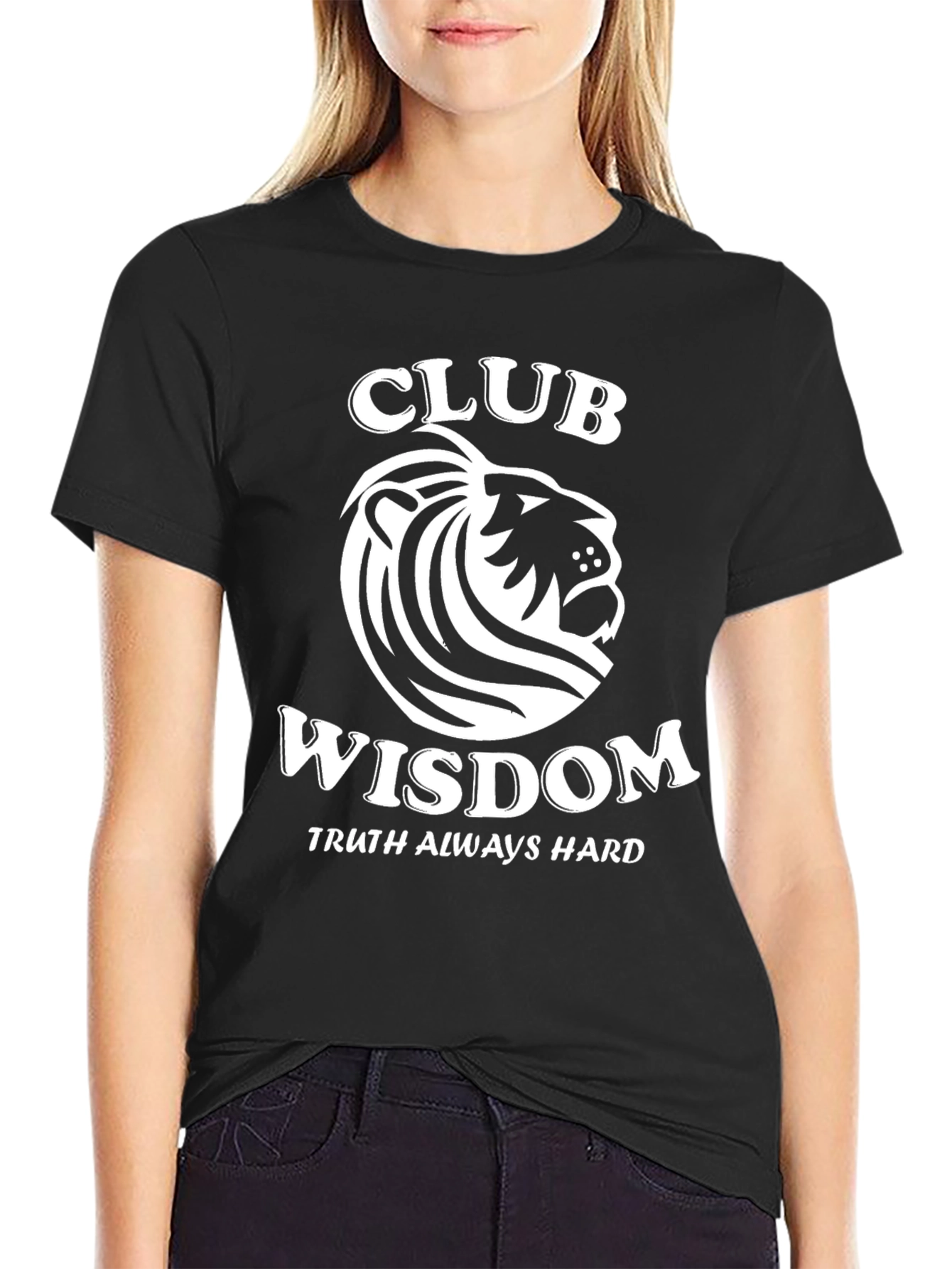 Club Wisdom T-Shirt: Truth Always Hard - Black Tee