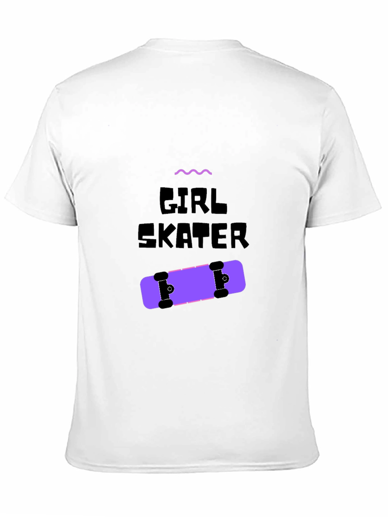 Girl Skater Graphic Tee - Black Unisex T-Shirt