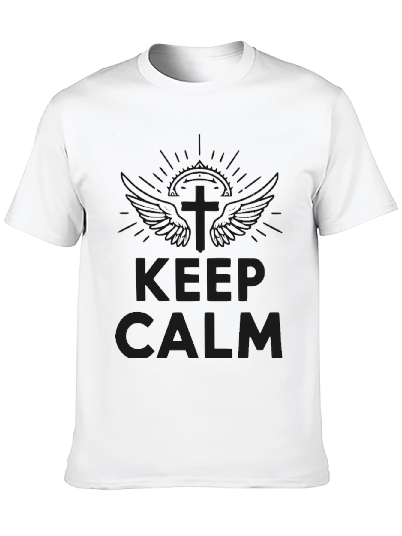 Keep Calm Graphic Tee - Stylish Comfort