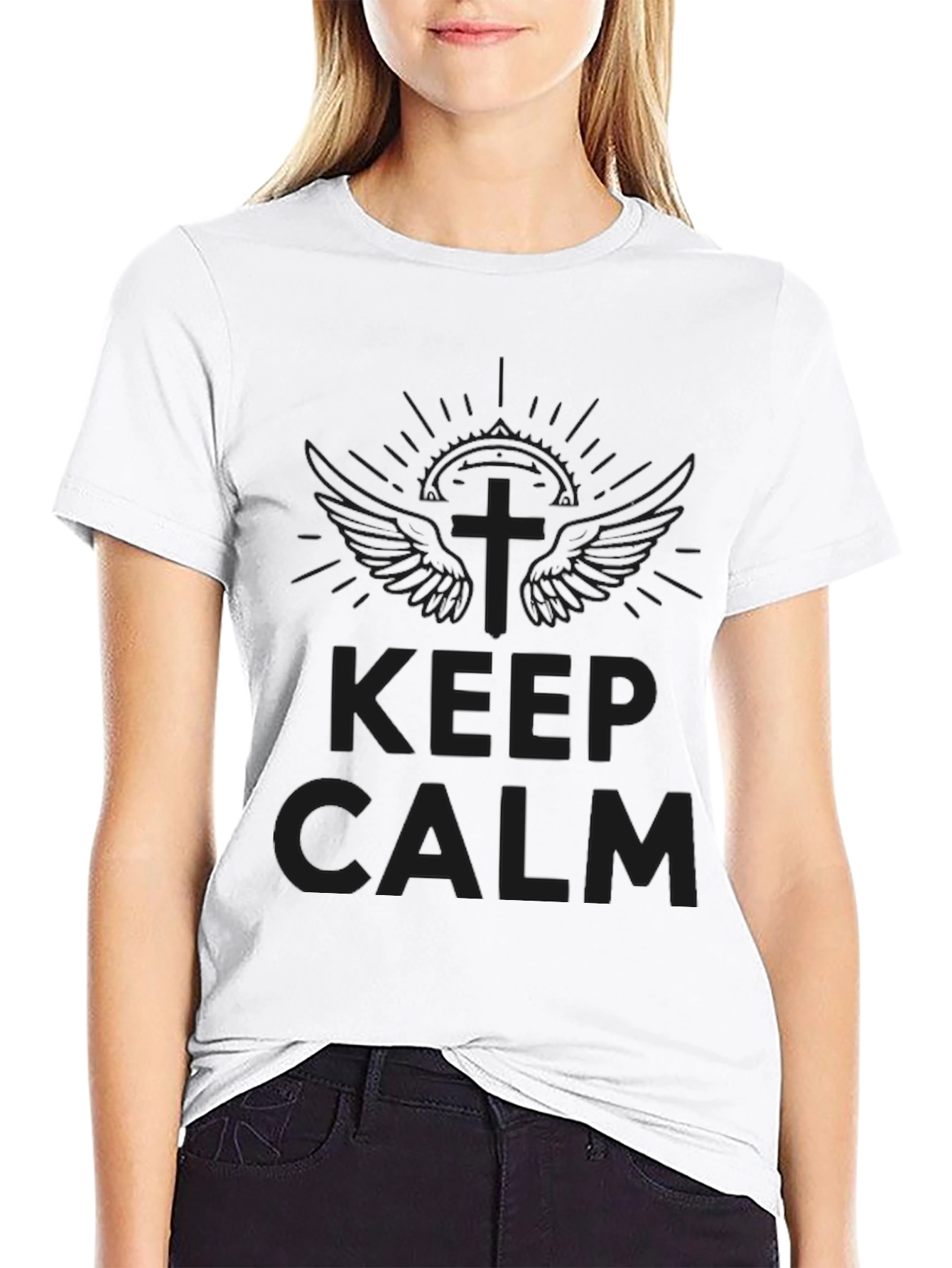 Keep Calm Graphic Tee - Stylish Comfort
