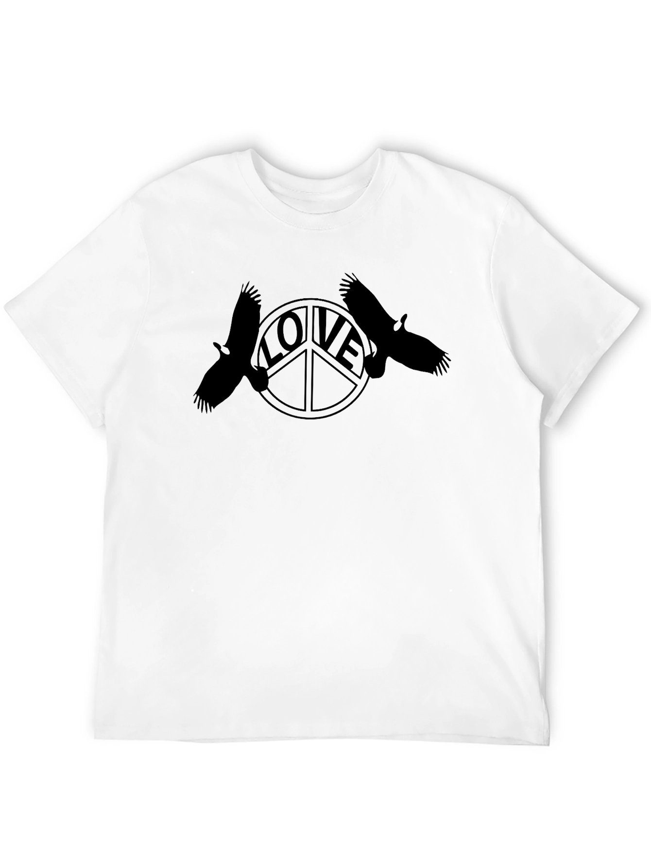 Peace & Love Raven Graphic T-Shirt