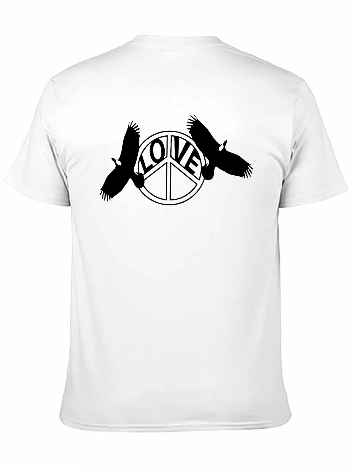 Peace & Love Raven Graphic T-Shirt