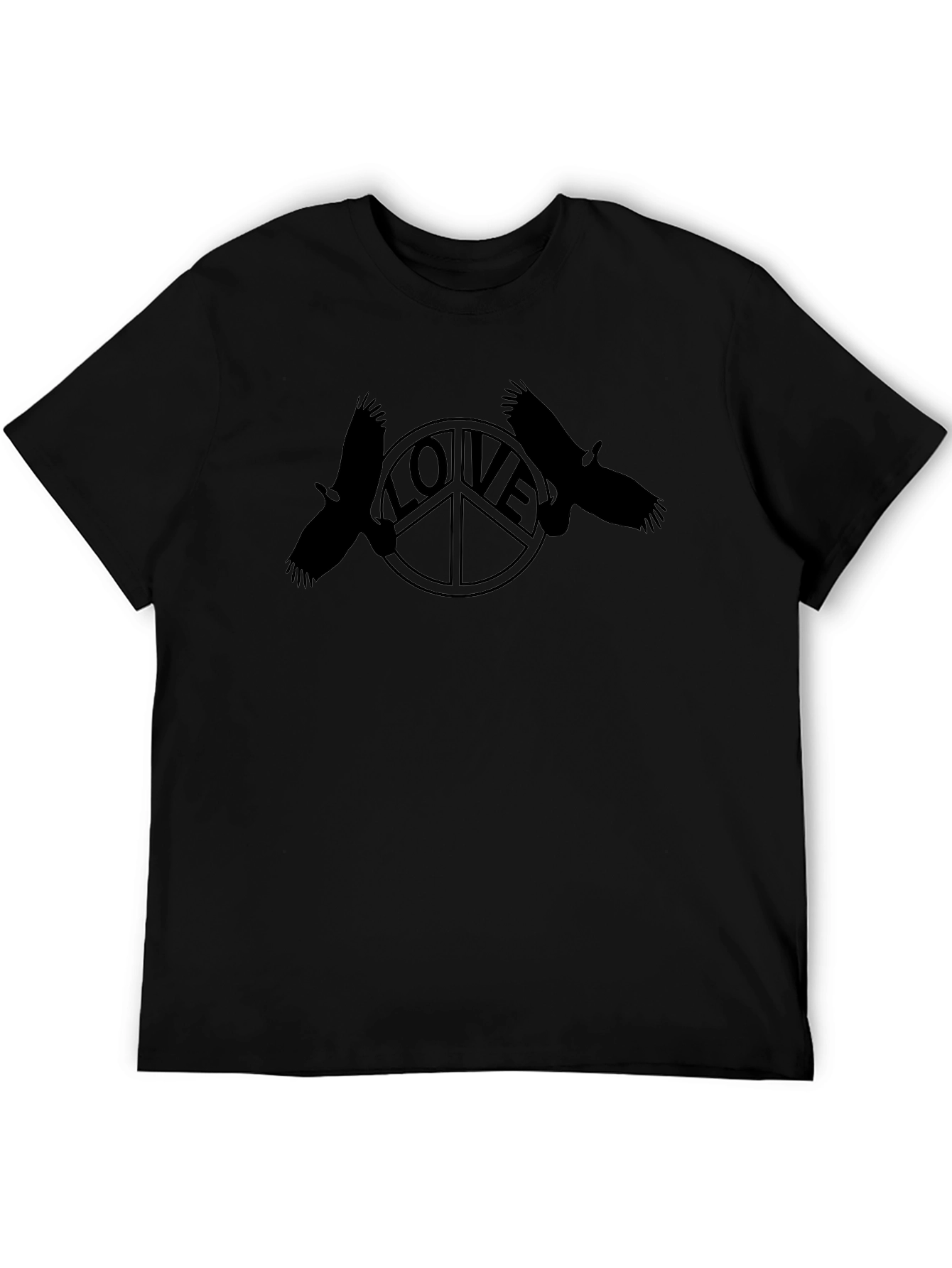 Peace & Love Raven Graphic T-Shirt