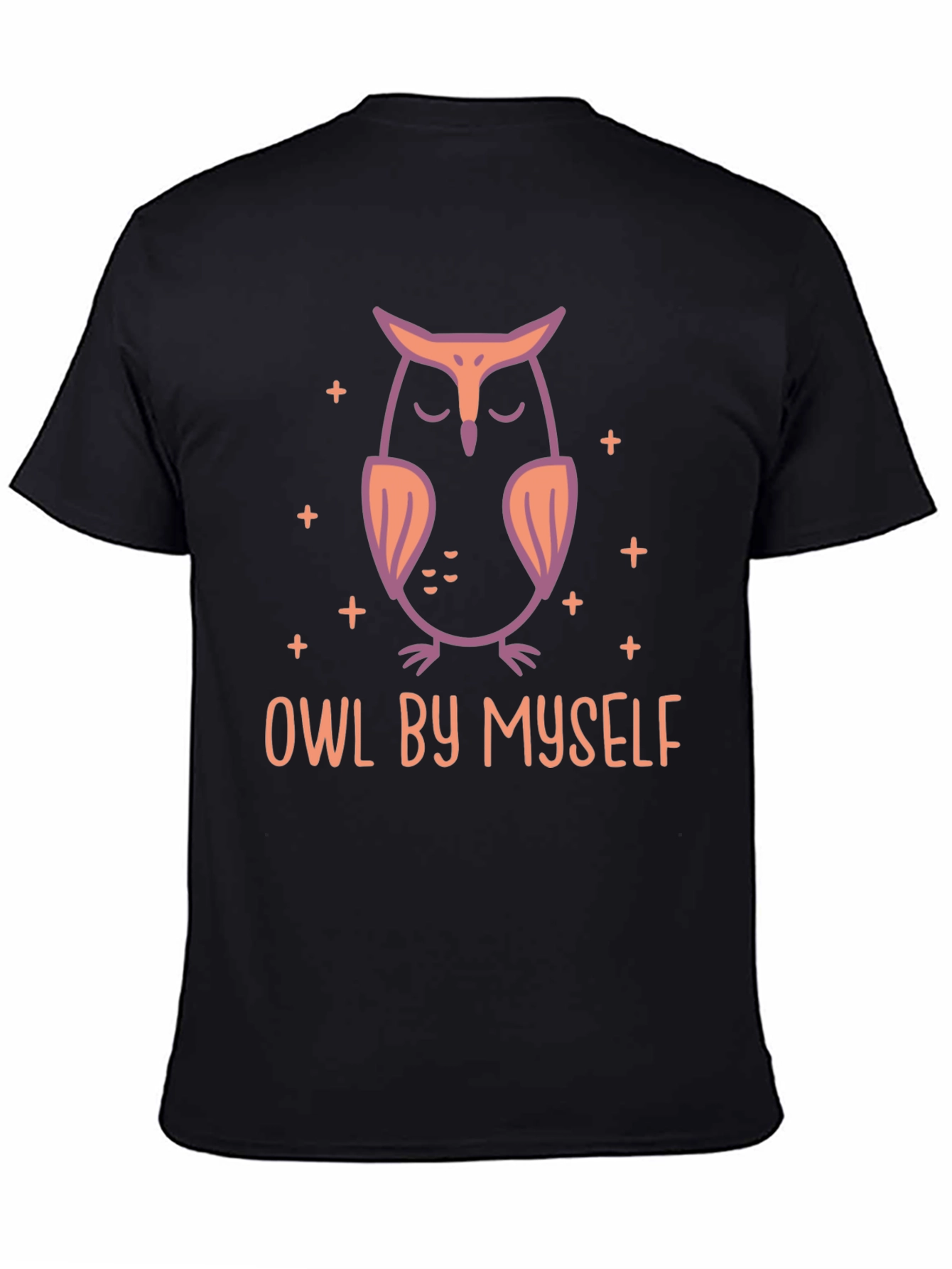 Owl By Myself Graphic Tee - Relaxed Style