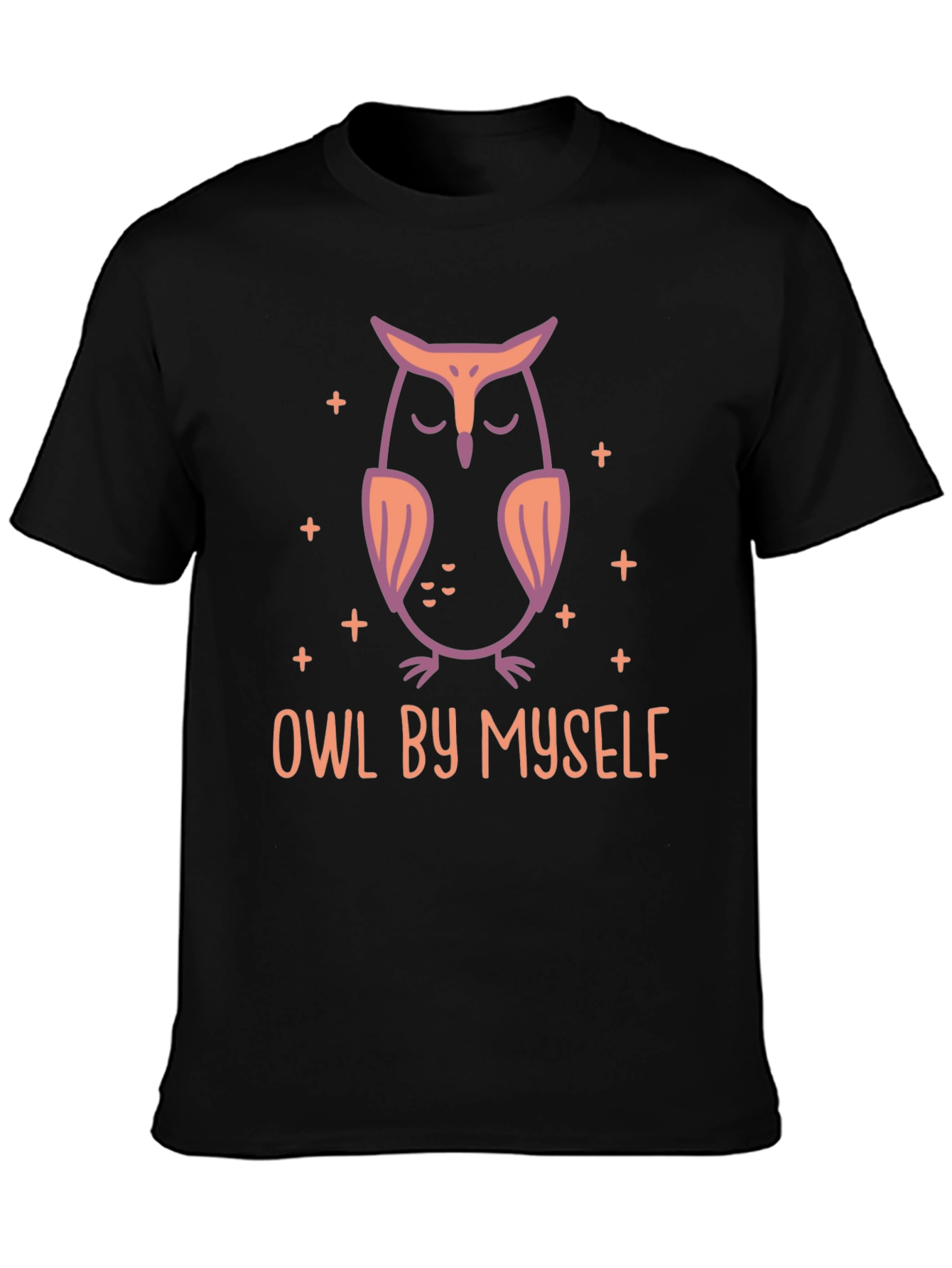 Owl By Myself Graphic Tee - Relaxed Style