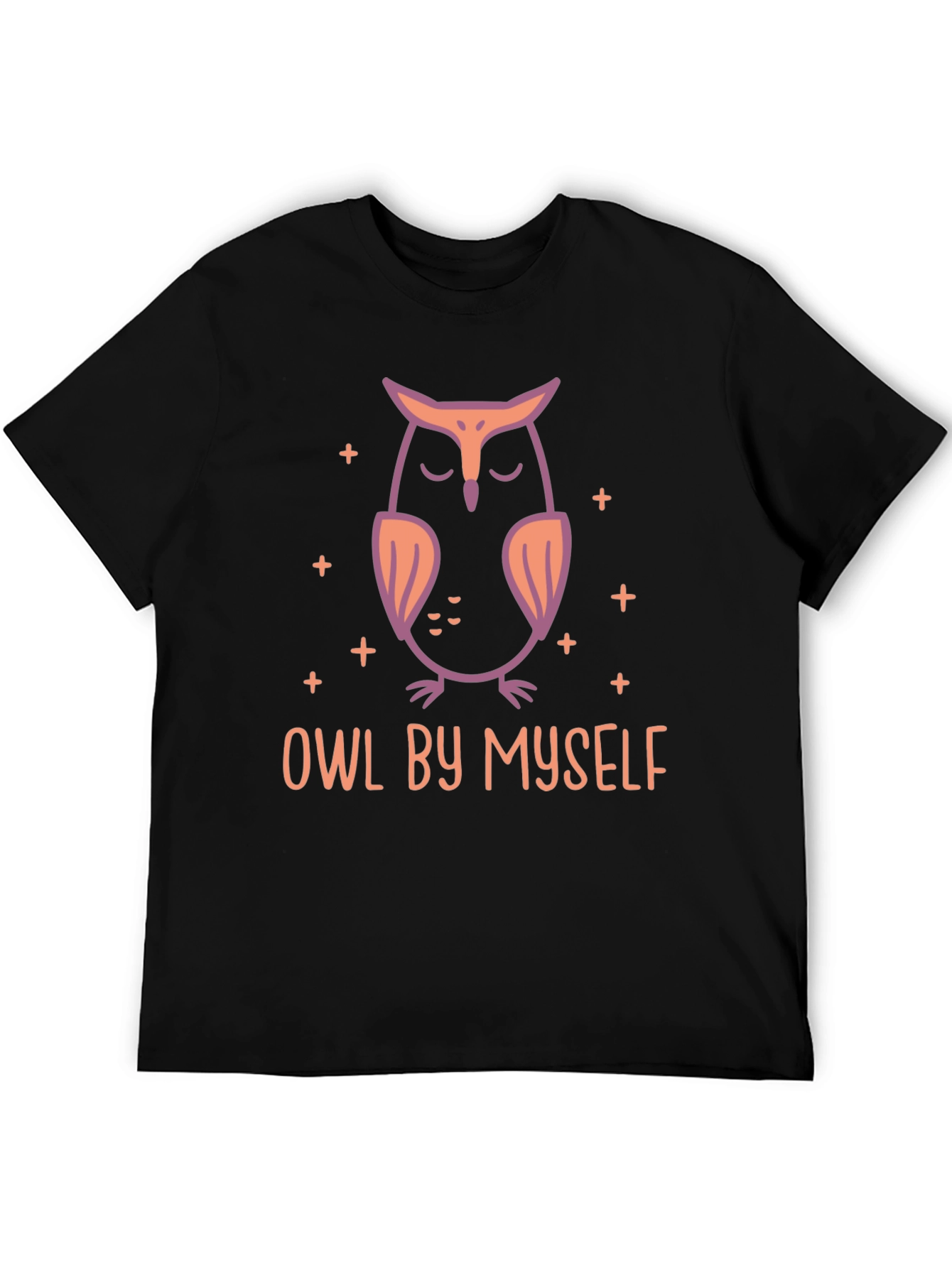 Owl By Myself Graphic Tee - Relaxed Style