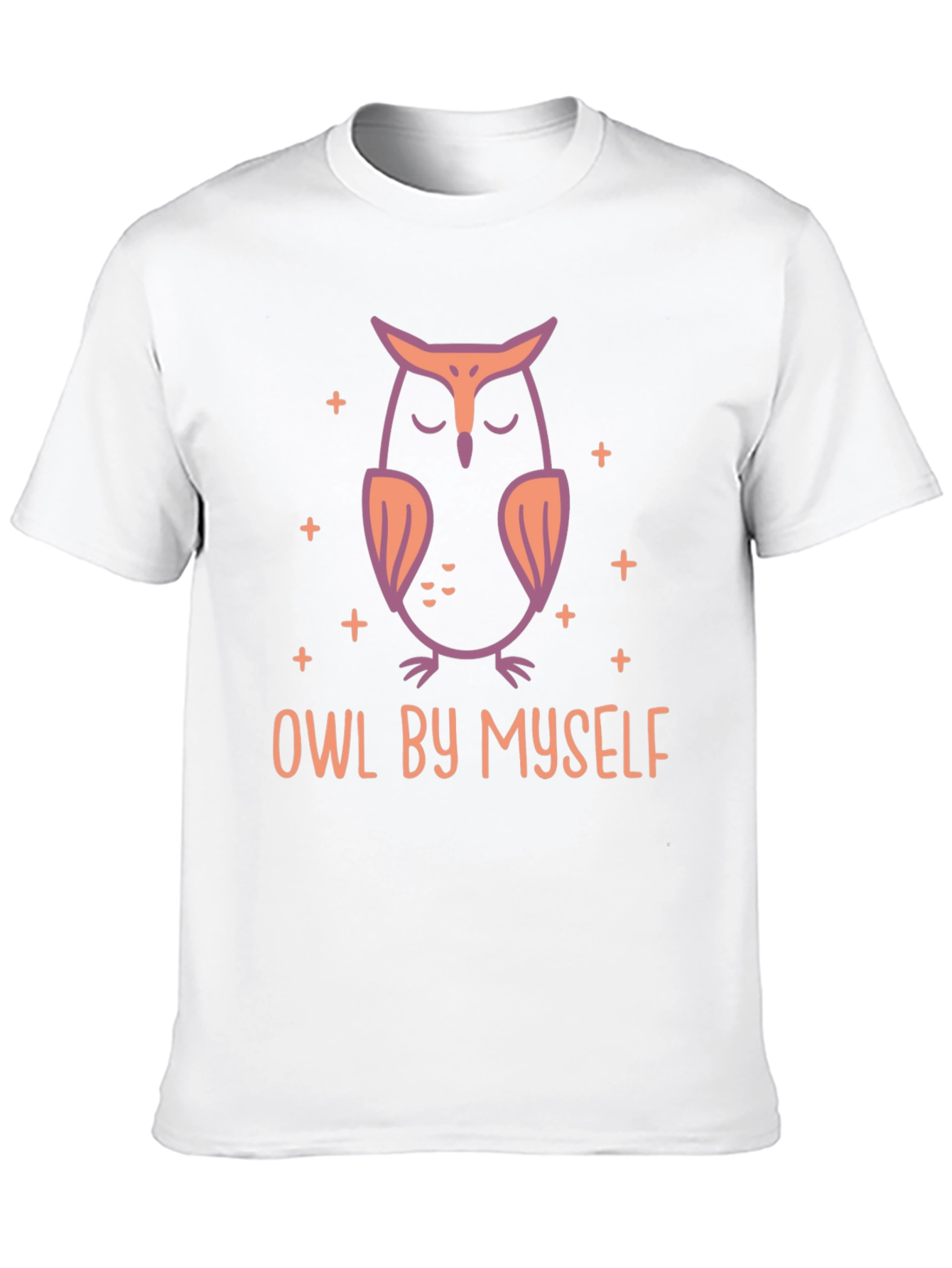 Owl By Myself Graphic Tee - Relaxed Style