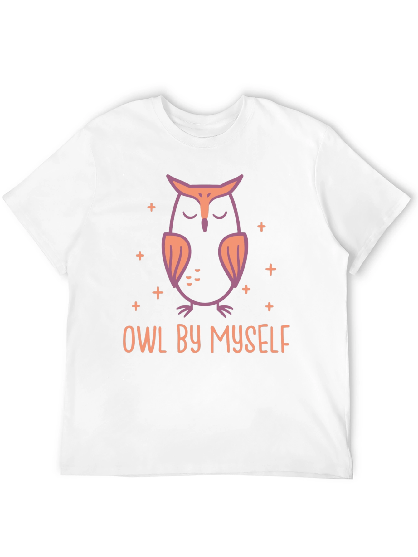 Owl By Myself Graphic Tee - Relaxed Style