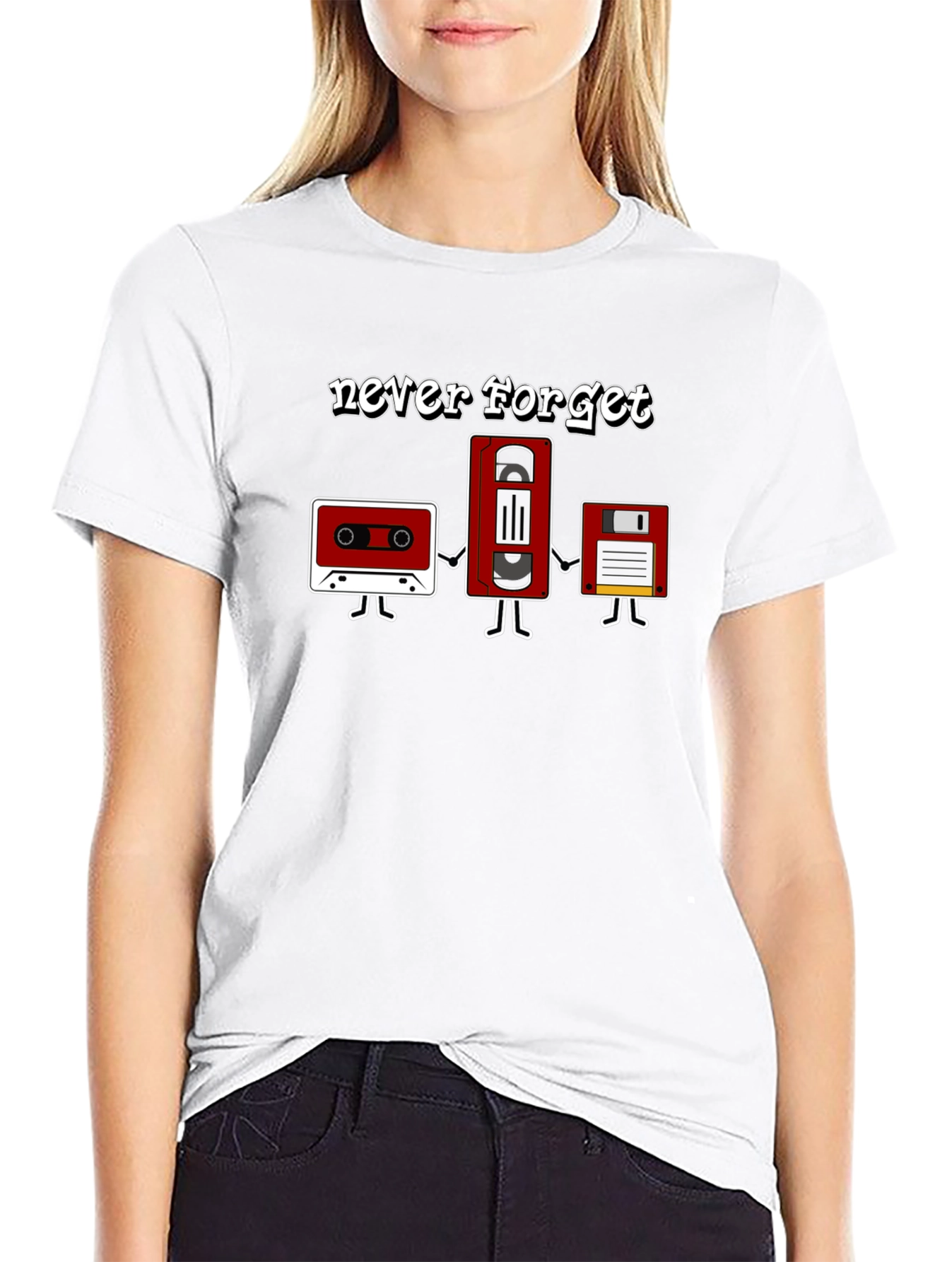 Never Forget Retro Media T-Shirt
