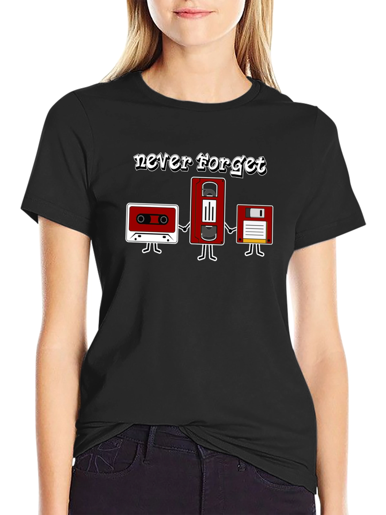 Never Forget Retro Media T-Shirt