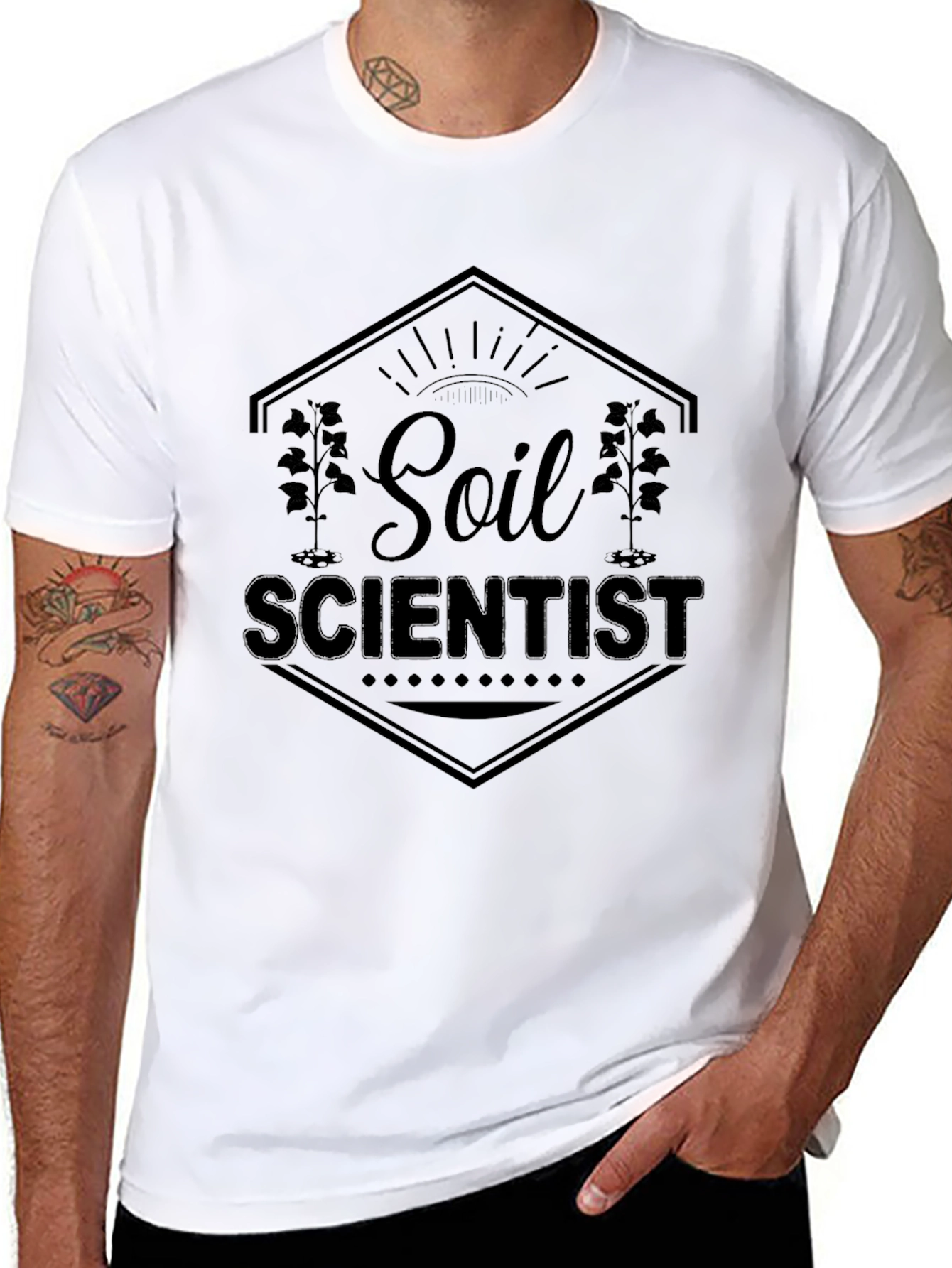 Soil Scientist Graphic T-Shirt - Black