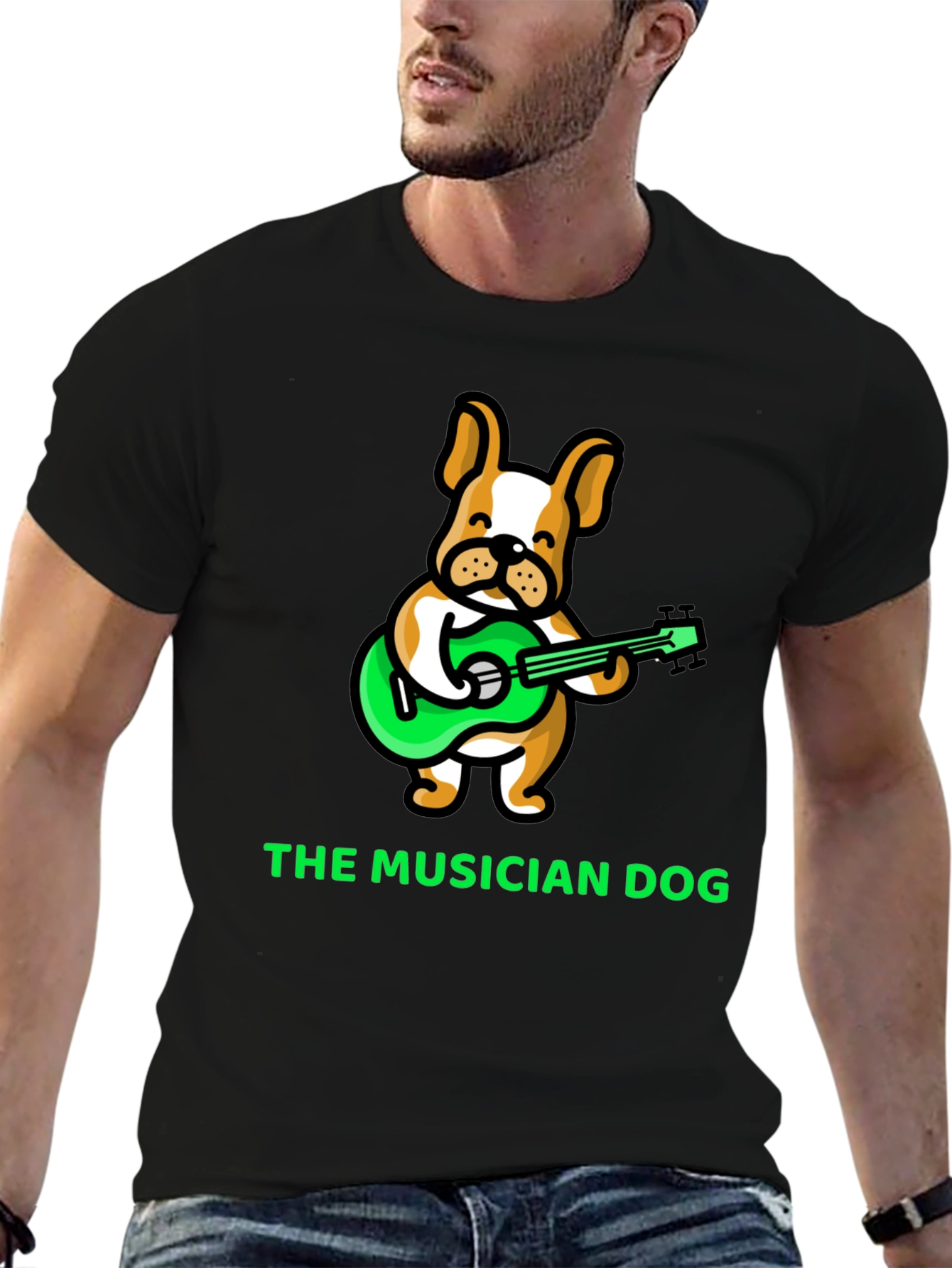 The Musician Dog T-Shirt: Cute Animal Design