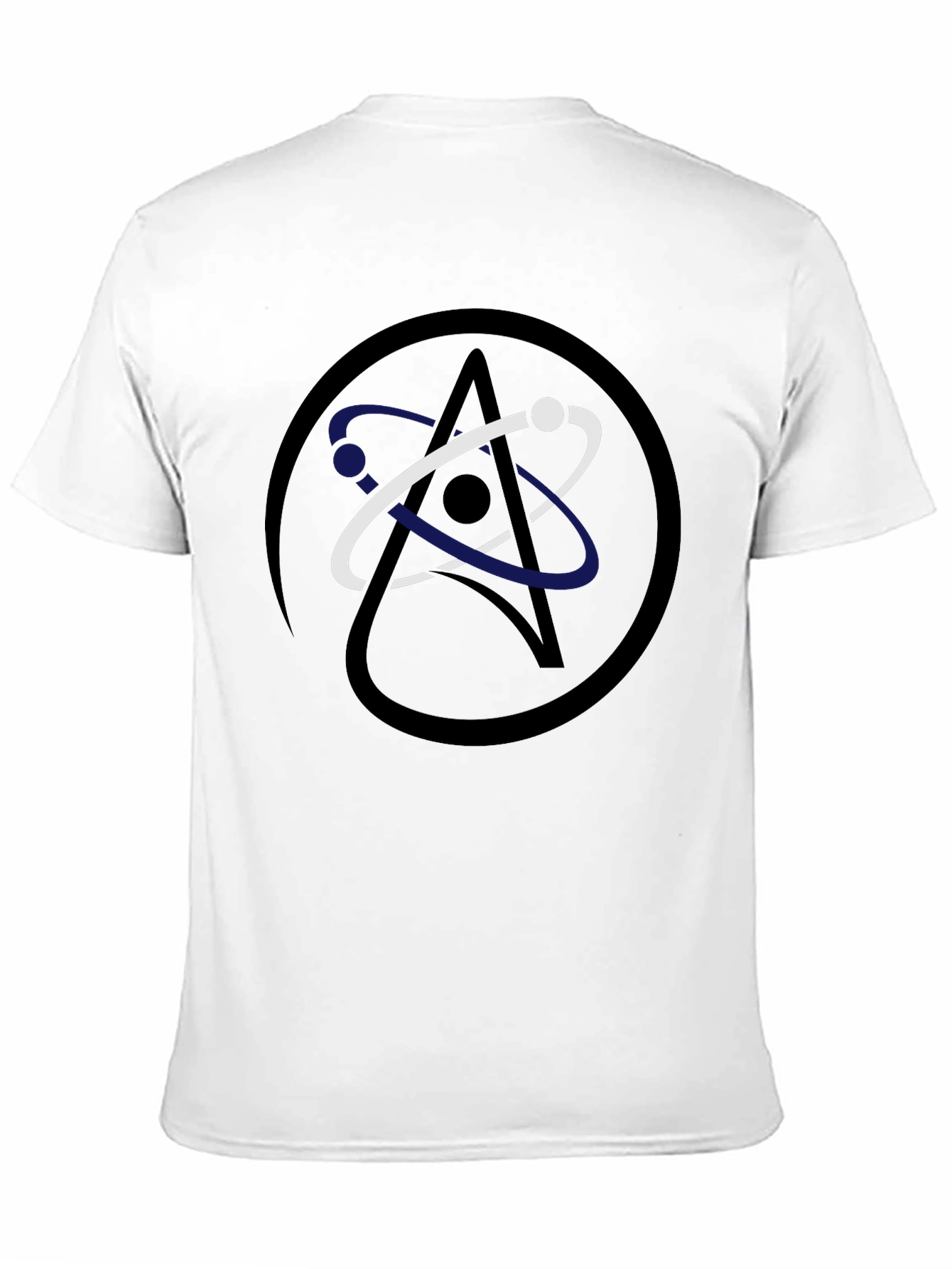 Atom Symbol Graphic Black T-Shirt