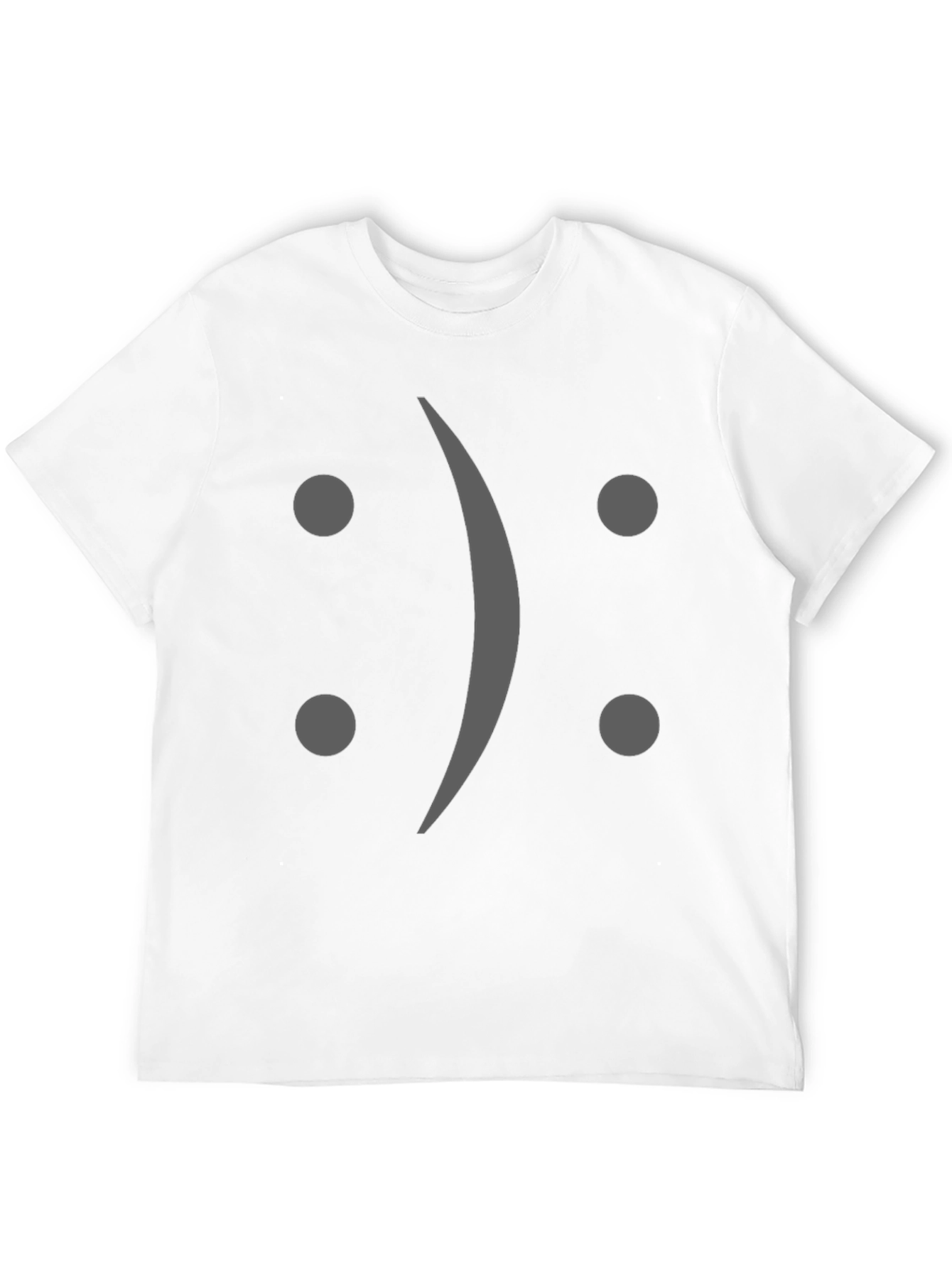 Sad Face Graphic Tee - Soft Cotton Blend Shirt