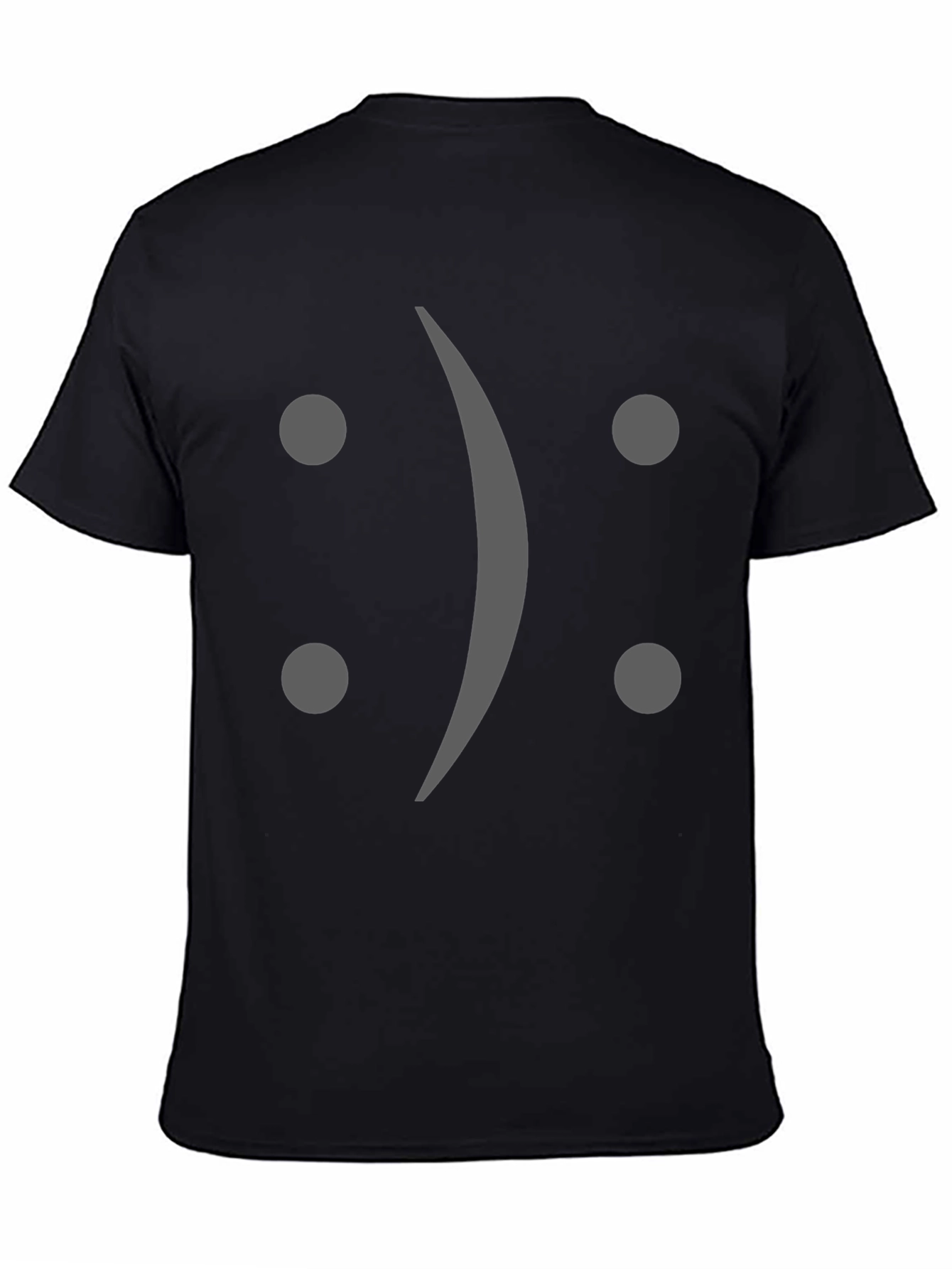 Sad Face Graphic Tee - Soft Cotton Blend Shirt