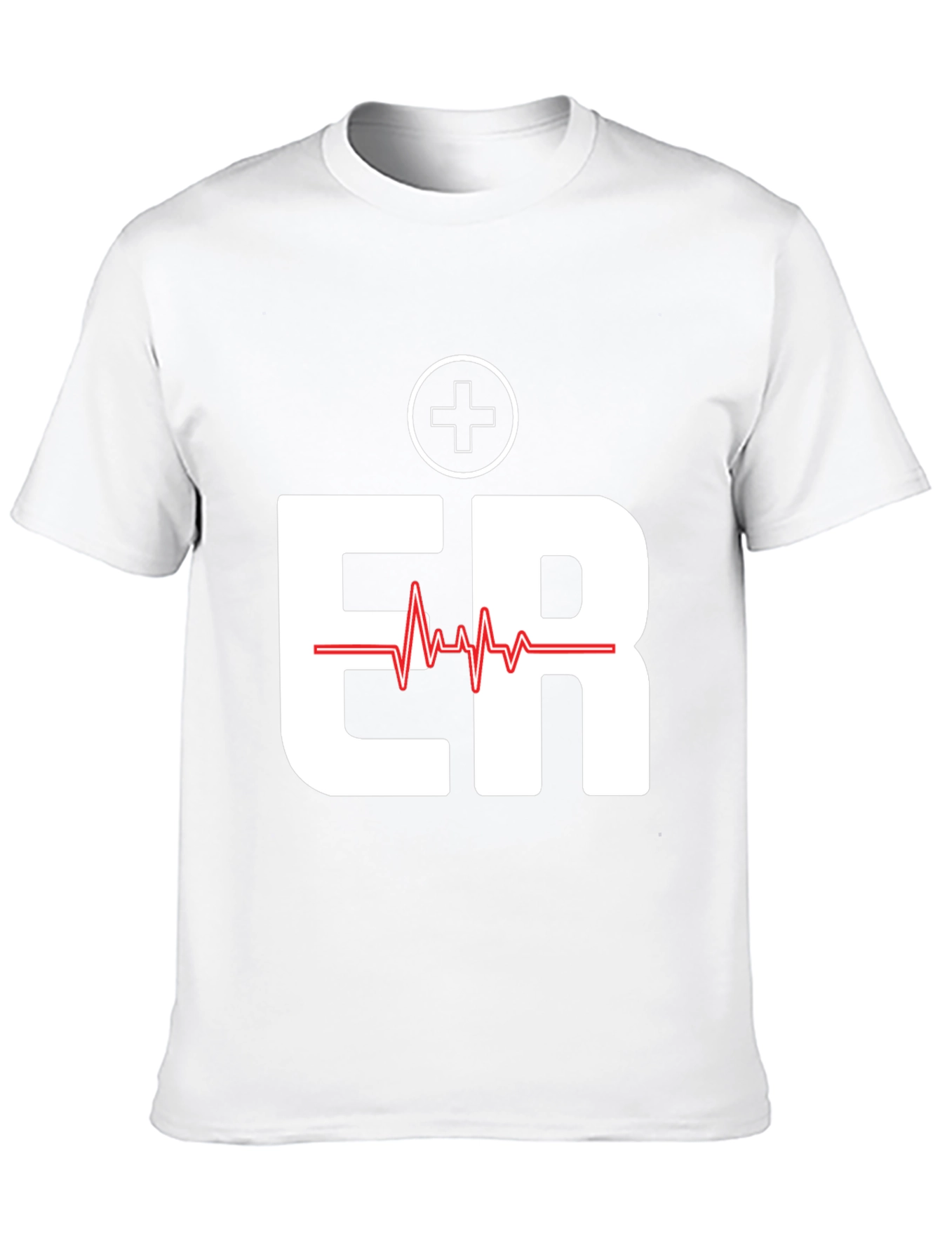 ER Emergency Room Heartbeat Graphic T-Shirt