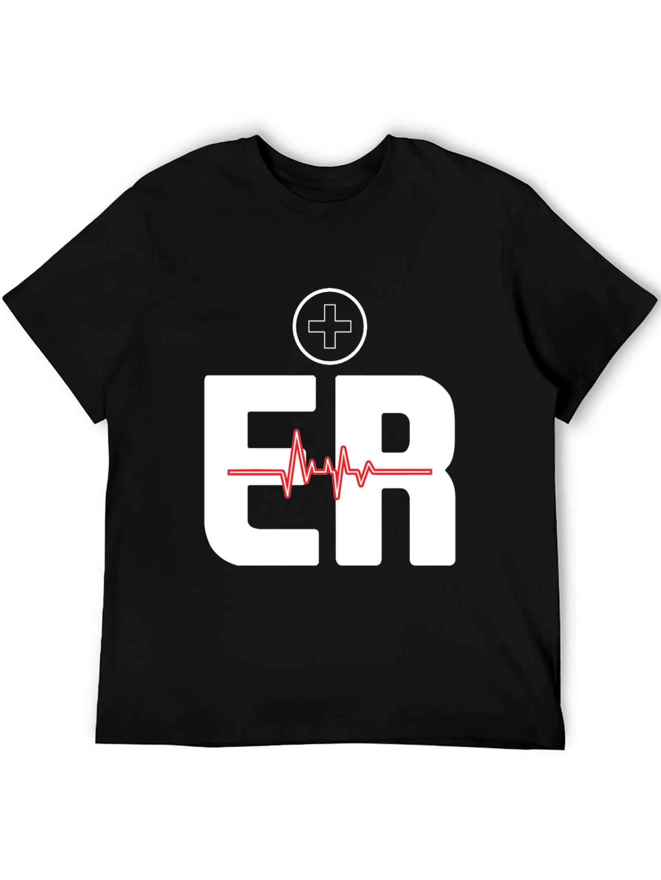 ER Emergency Room Heartbeat Graphic T-Shirt