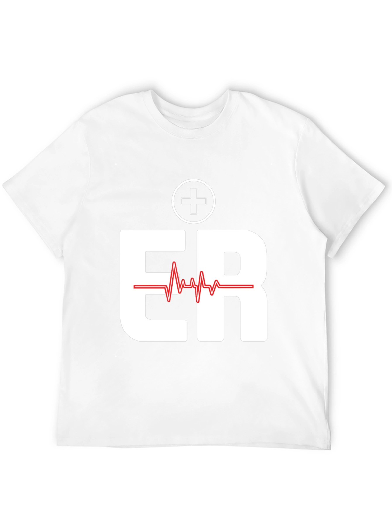 ER Emergency Room Heartbeat Graphic T-Shirt