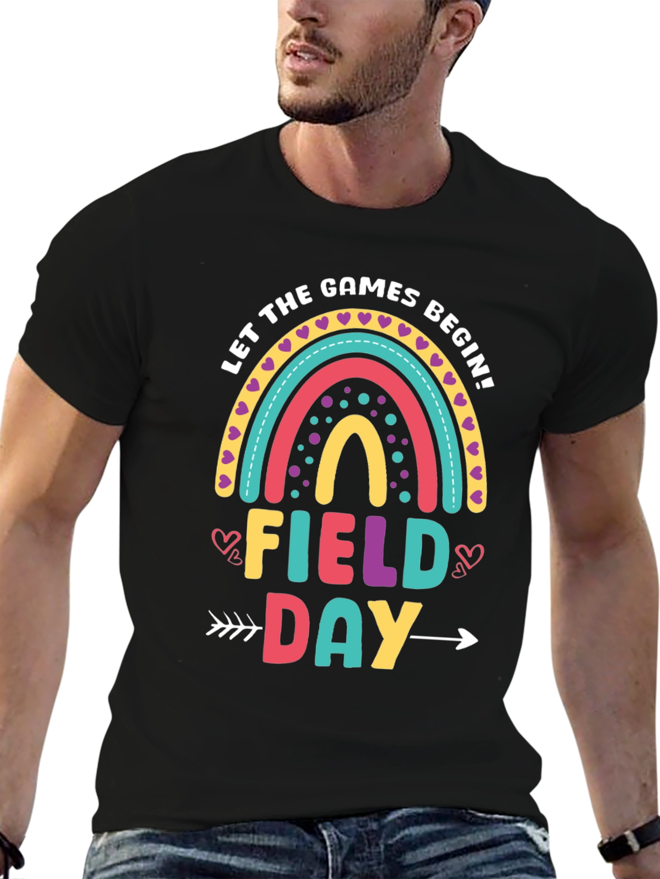Field Day Rainbow T-Shirt - Games Begin!
